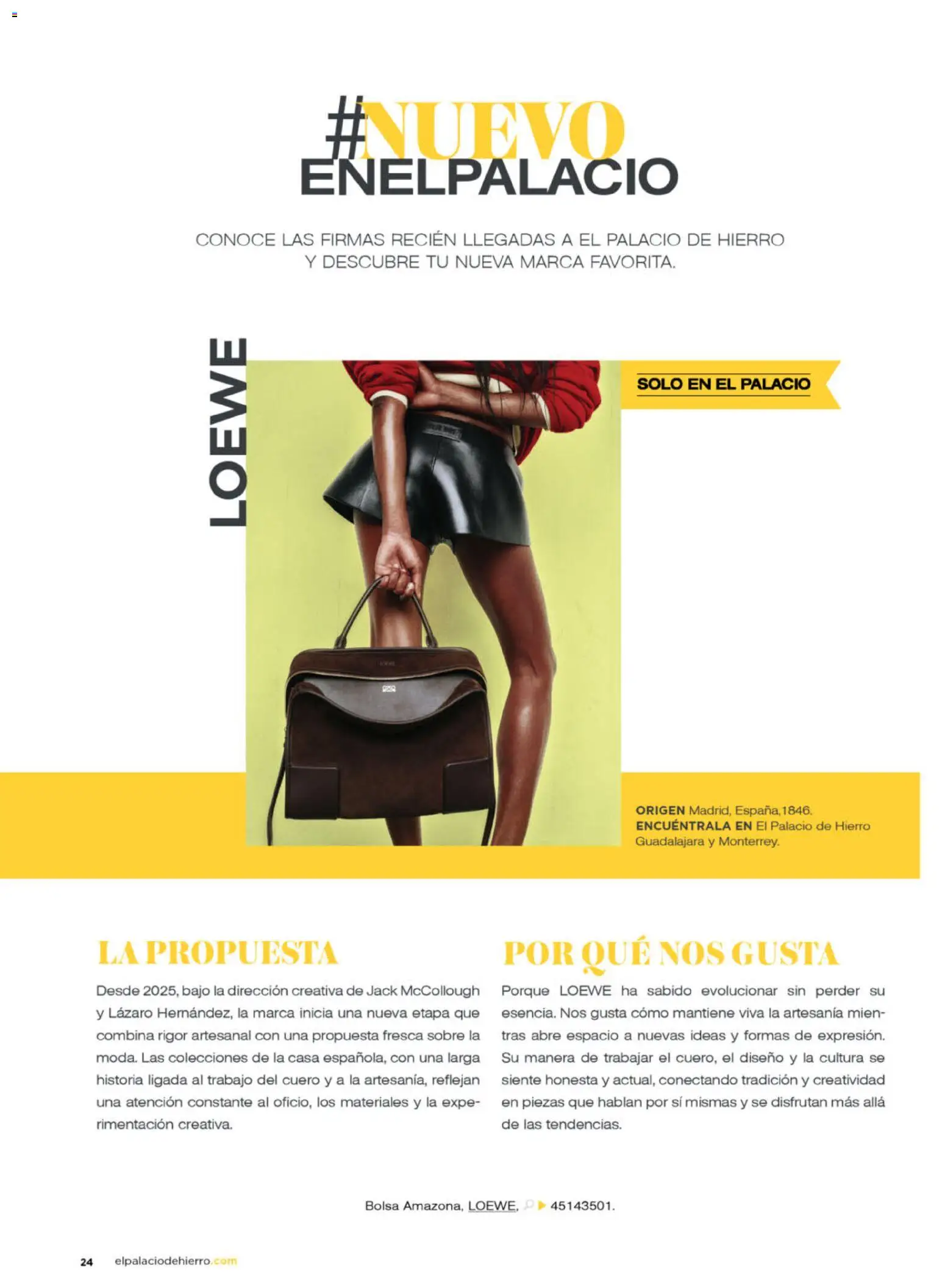 Nuevas ofertas de Palacio De Hierro válidas en toda la República Mexicana desde el 01.03.2026. ¡Encuentra las mejores ofertas en Palacio De Hierro catálogo! | Página: 26 | Productos: Bolsa, Sobre