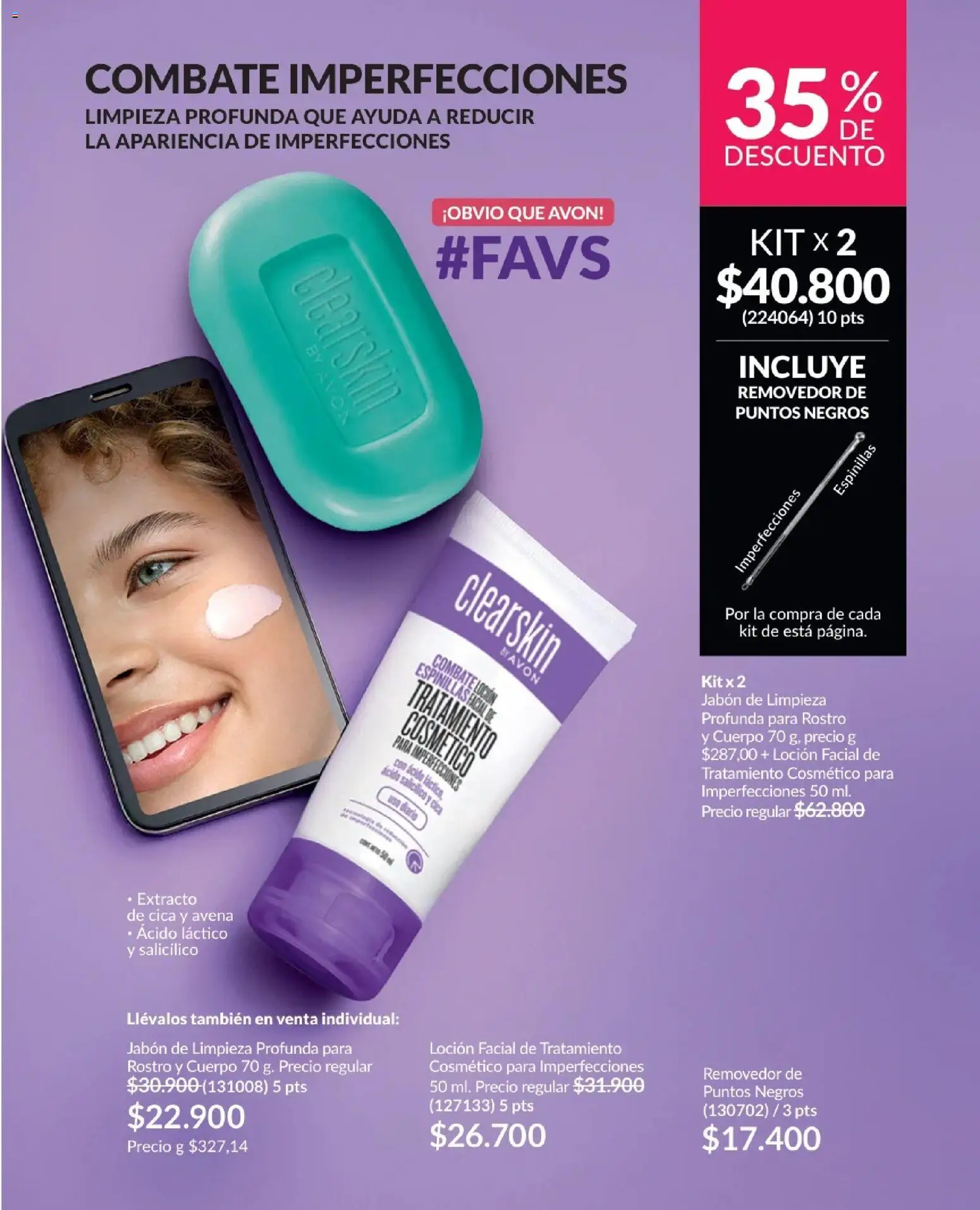 Avon revista - valida desde el 01.12.2025 | Página: 118 | Productos: Avena, Individual, Loción, Jabón