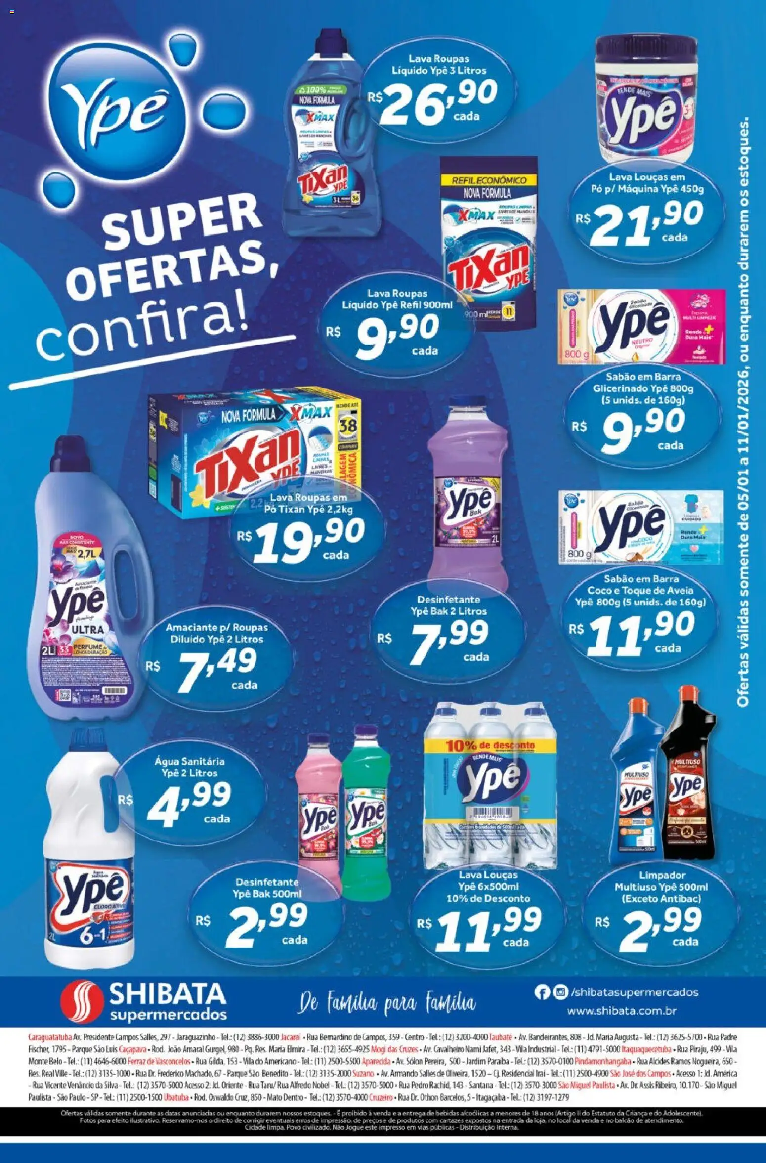 Shibata Folheto - válido de 05.01.2026 | Página: 2 | Produtos: Sabão em barra, Sabão, Roupas, Aveia