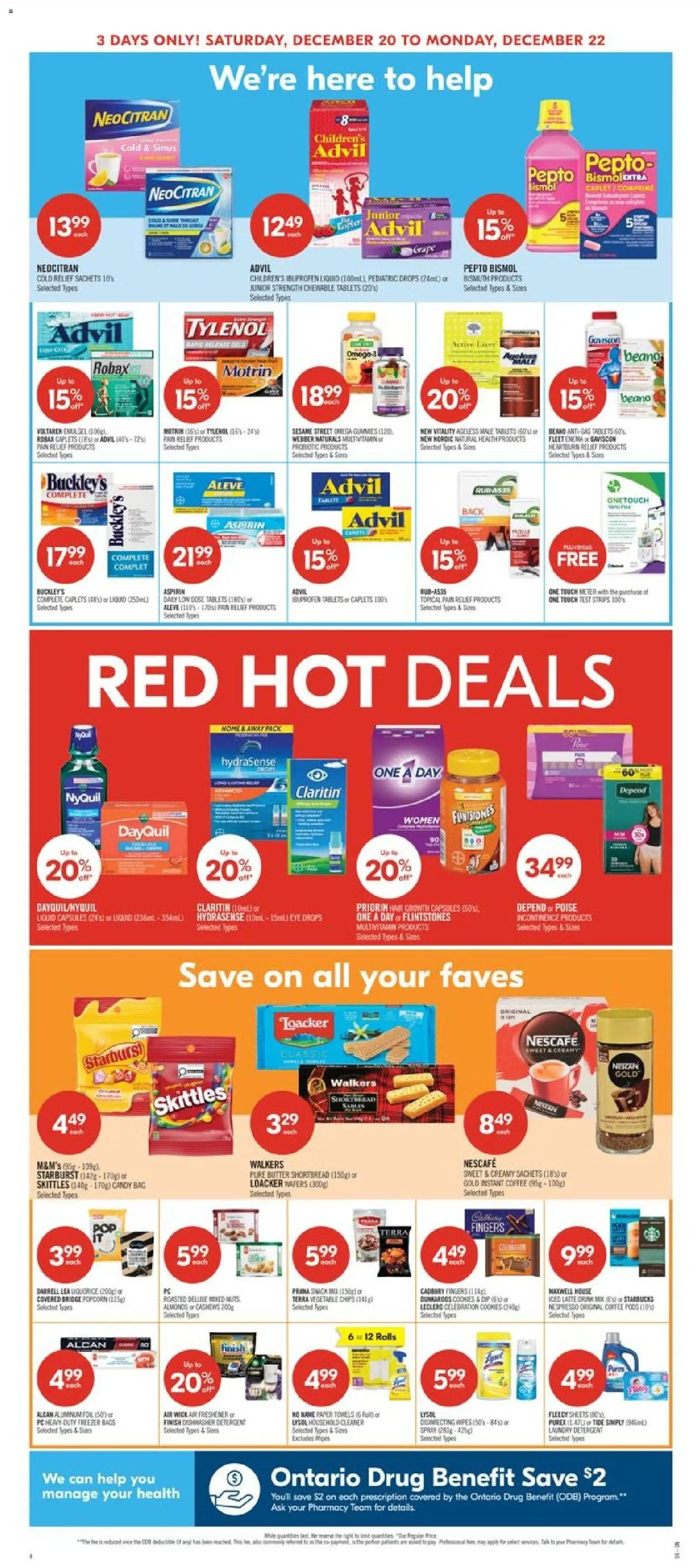 Shoppers flyer valid from 20.12.2025 | Page: 6 | Products: Nuts, Dishwasher, Butter, Coffee
