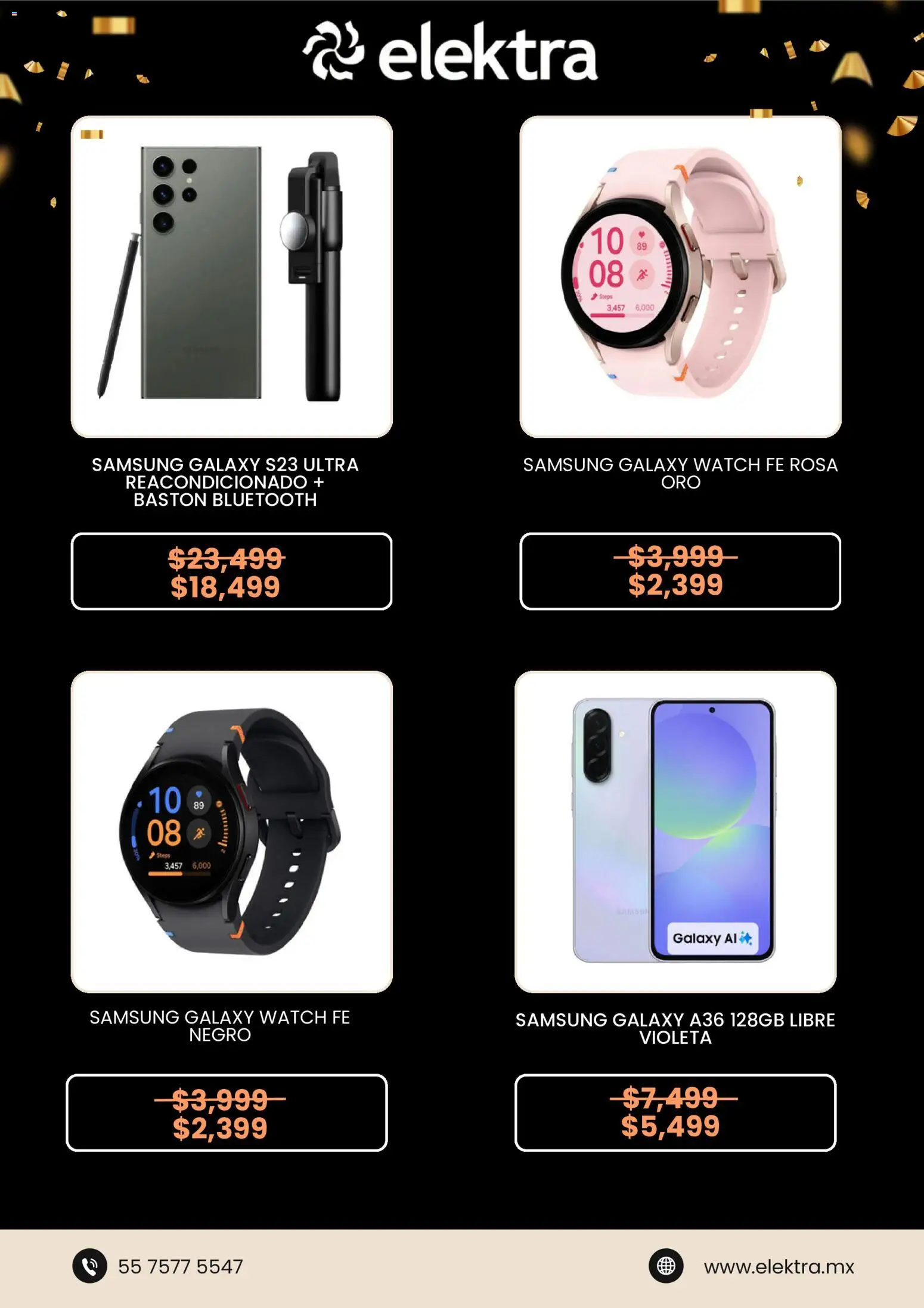 Nuevas ofertas de Elektra válidas en toda la República Mexicana desde el 28.11.2025. ¡Encuentra las mejores ofertas en Elektra Black Friday! | Página: 3