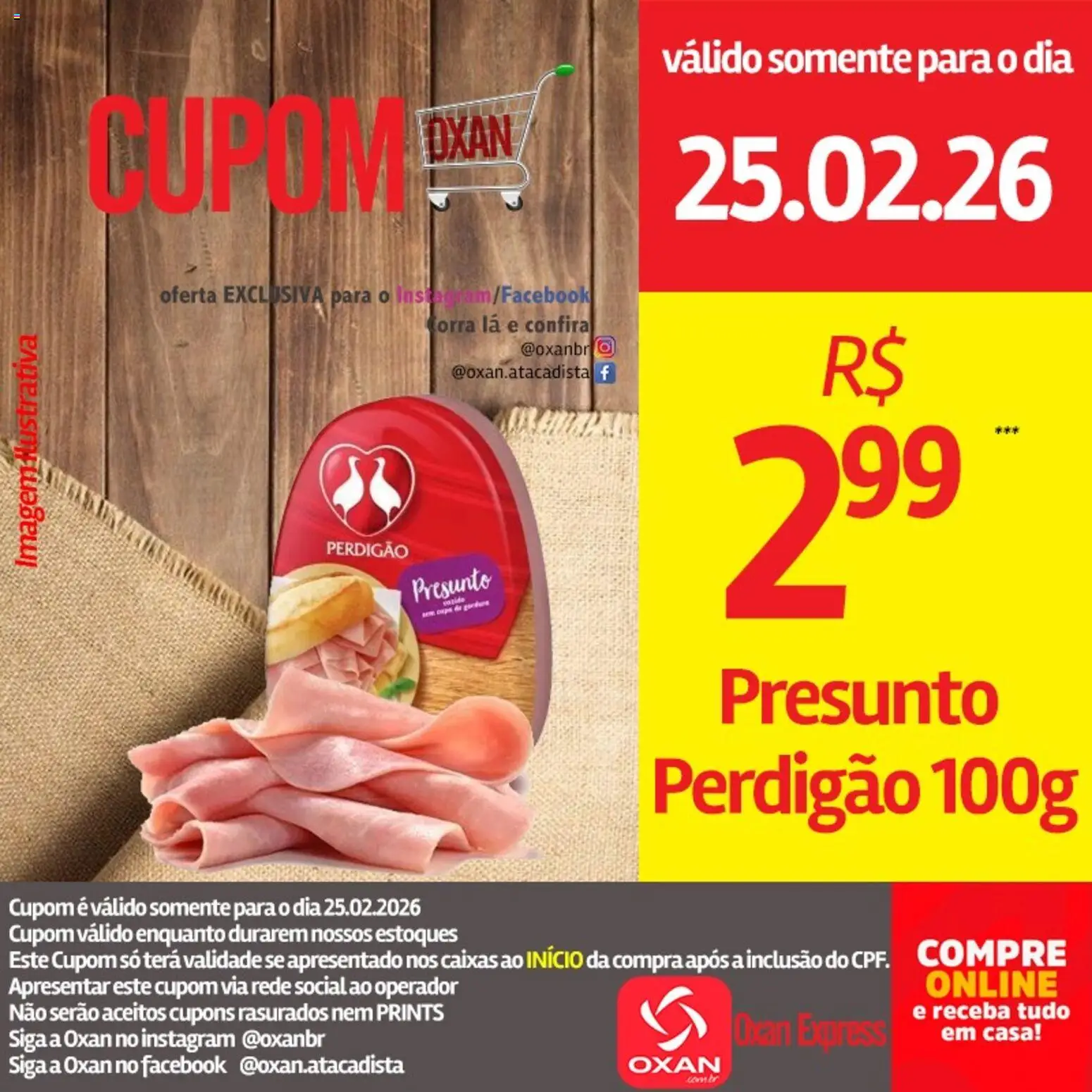 Oxan Atacadista Folheto - válido de 25.02.2026 | Página: 4 | Produtos: Presunto