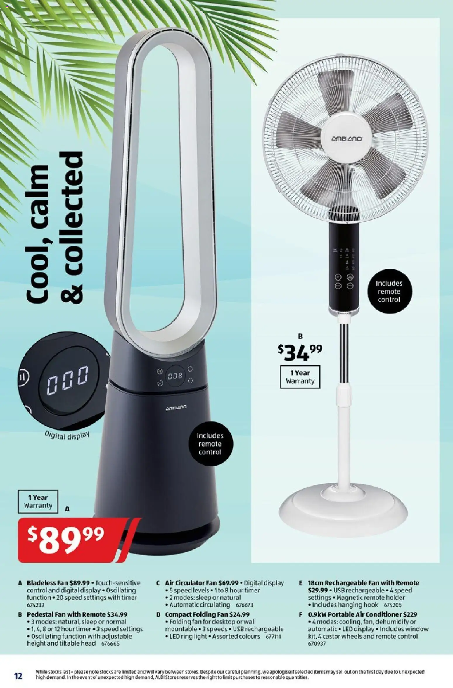 Aldi catalogue - valid from 19.11.2025 | Page: 12 | Products: Conditioner, Digital, Portable, Timer