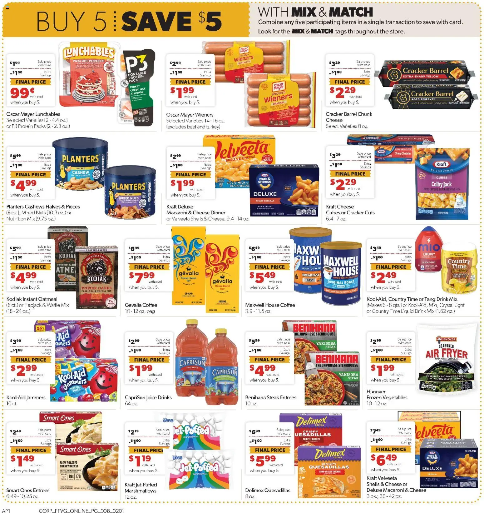 Family Fare Weekly Ad - MI - valid from 01.02.2026 | Page: 5 | Products: Fryer, Cheese, Pizza, Beef