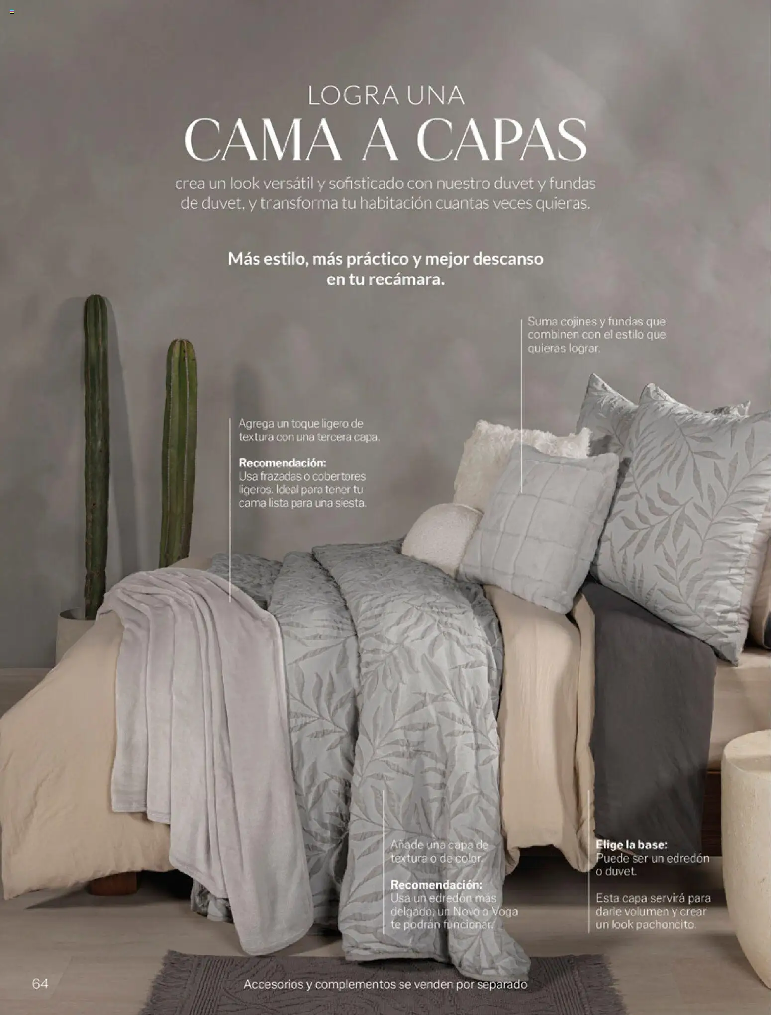 Nuevas ofertas de Vianney válidas en toda la República Mexicana desde el 06.03.2026. ¡Encuentra las mejores ofertas en Vianney catálogo Tu hogar, nuestra pasión! | Página: 66 | Productos: Cama, Té