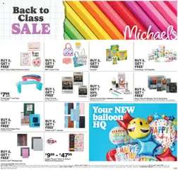 Preview of Michaels weekly flyer / circulaire from shop Michaels valid from 25.07.2025