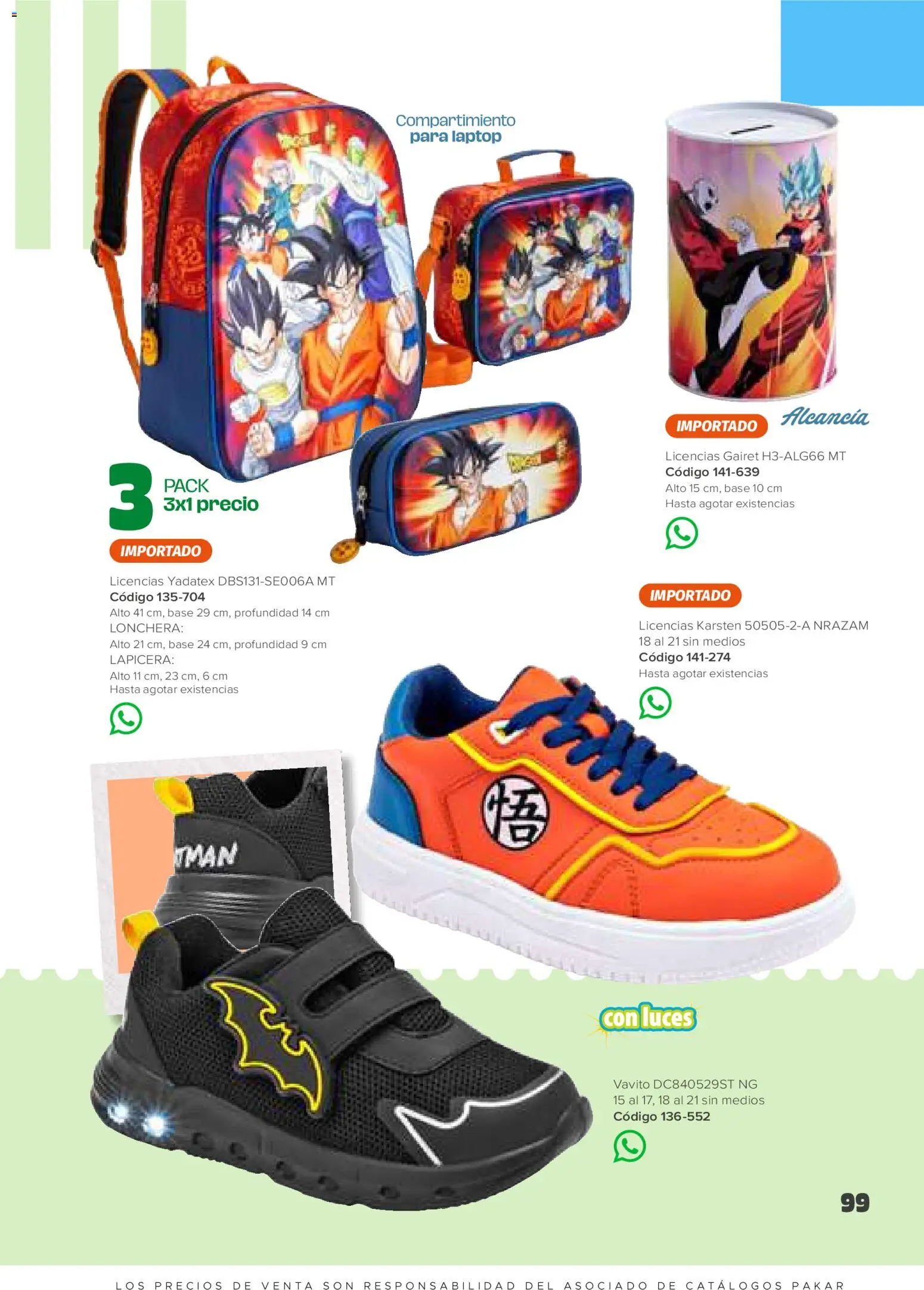 Nuevas ofertas de SC Pakar válidas en toda la República Mexicana desde el 30.01.2026. ¡Encuentra las mejores ofertas en SC Pakar catálogo Niño! | Página: 99