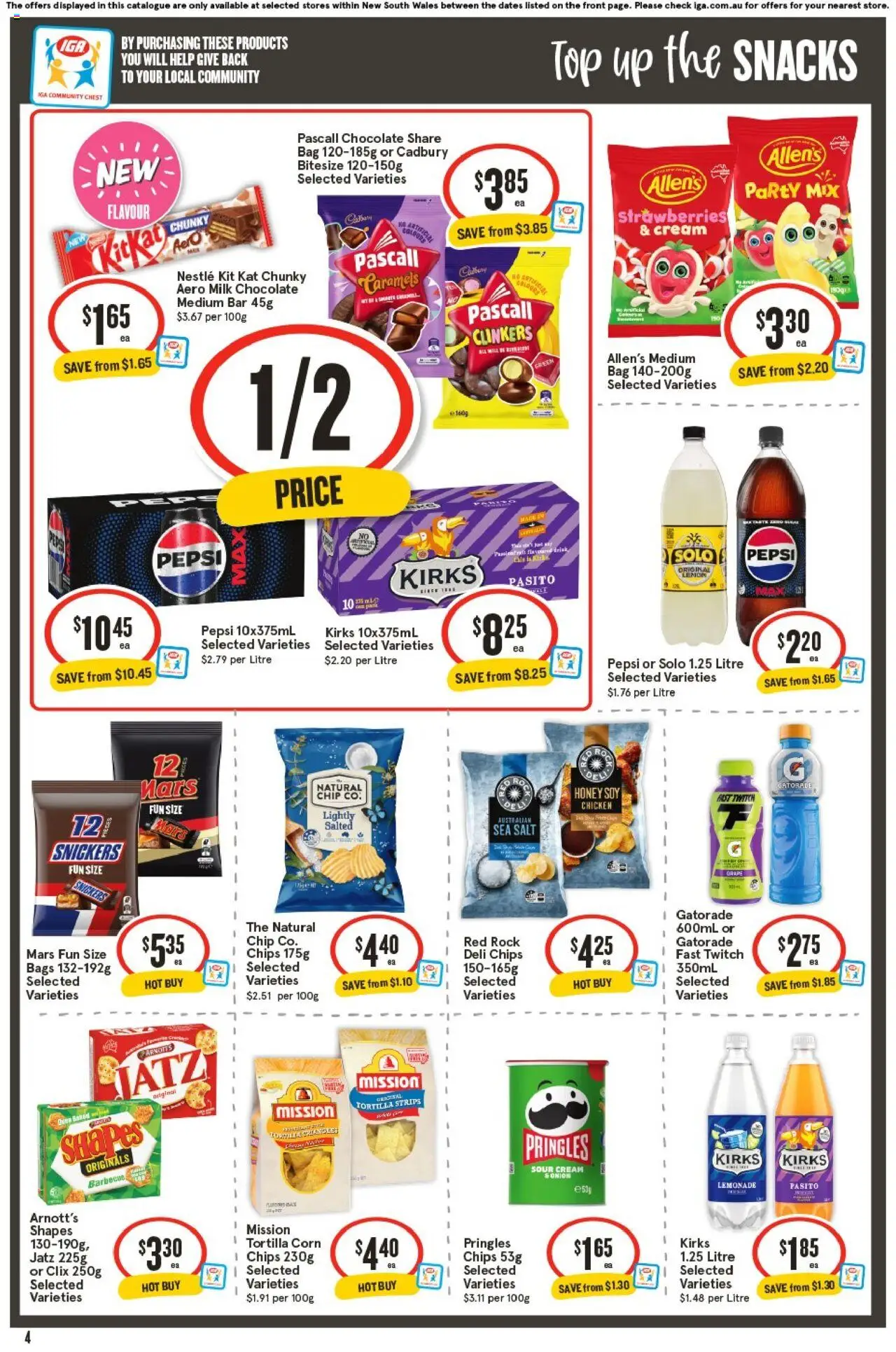IGA catalogue - valid from 20.08.2025 | Page: 4 | Products: Meat, Vinegar, Pies, Bakery