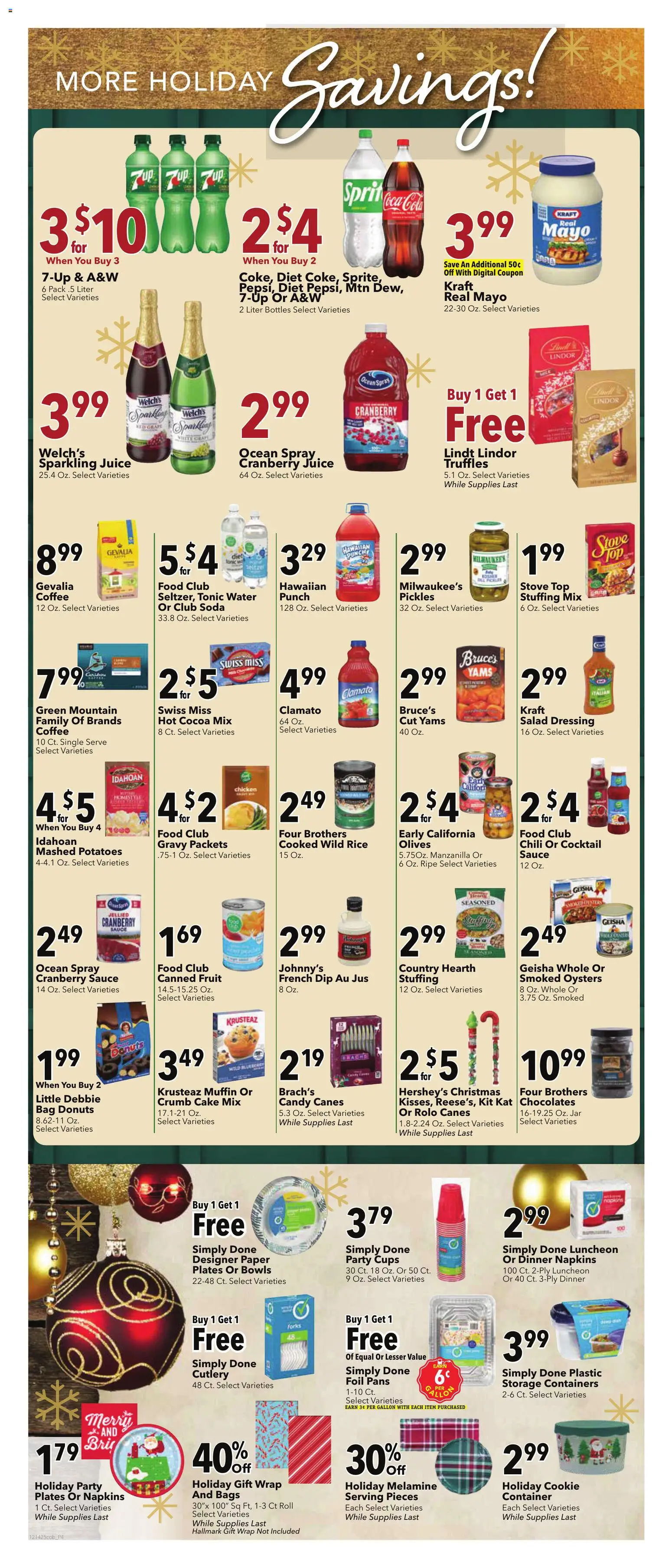 Coborn's Weekly Ad - valid from 17.12.2025 | Page: 6 | Products: Water, Sauce, Muffin, Bag