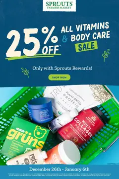 Preview of Sprouts weekly ads valid from 31.12.2025