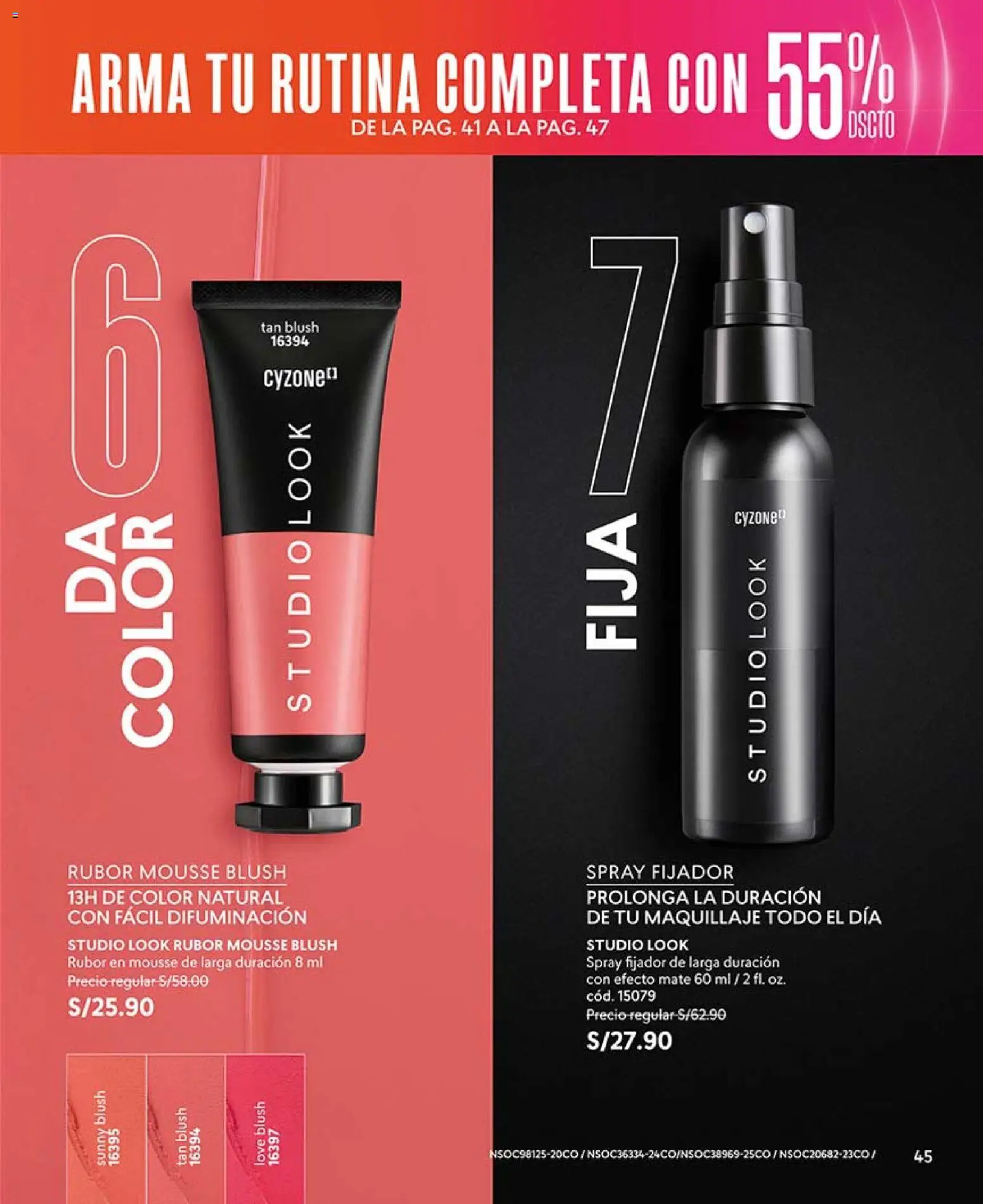 Catálogo CyZone válido desde 21.02.2026 | Página: 45 | Productos: Maquillaje, Rubor