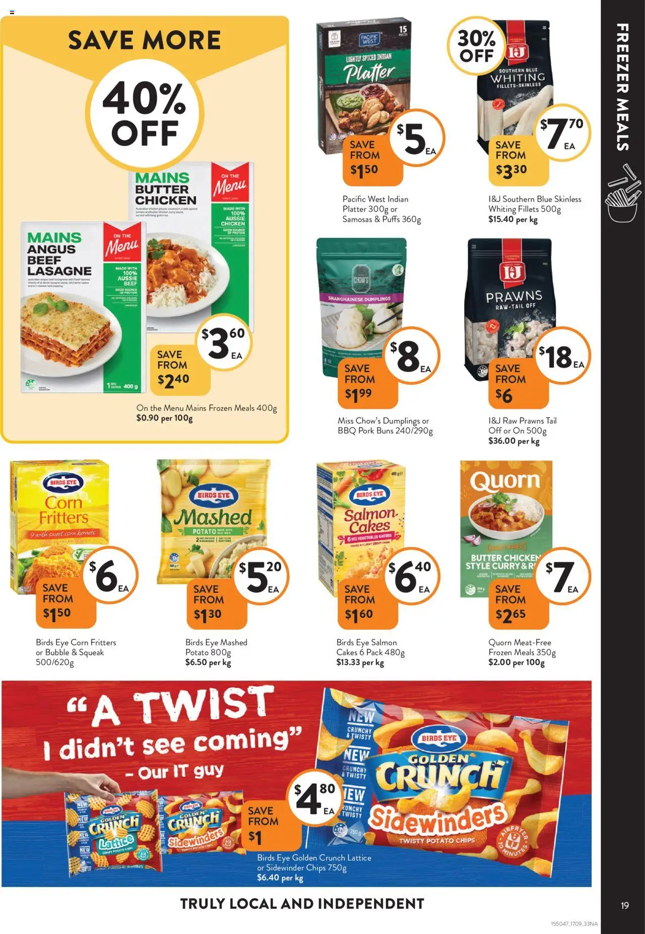 Foodworks catalogue - valid from 17.09.2025 | Page: 19 | Products: Butter, Pasta, Chips, Salmon