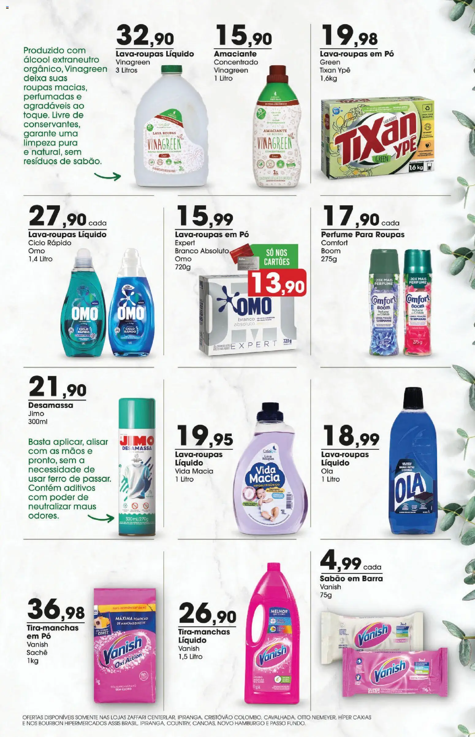 Zaffari Folheto - válido de 06.11.2025 | Página: 3 | Produtos: Ferro, Sabão, Amaciante de roupas, Roupas
