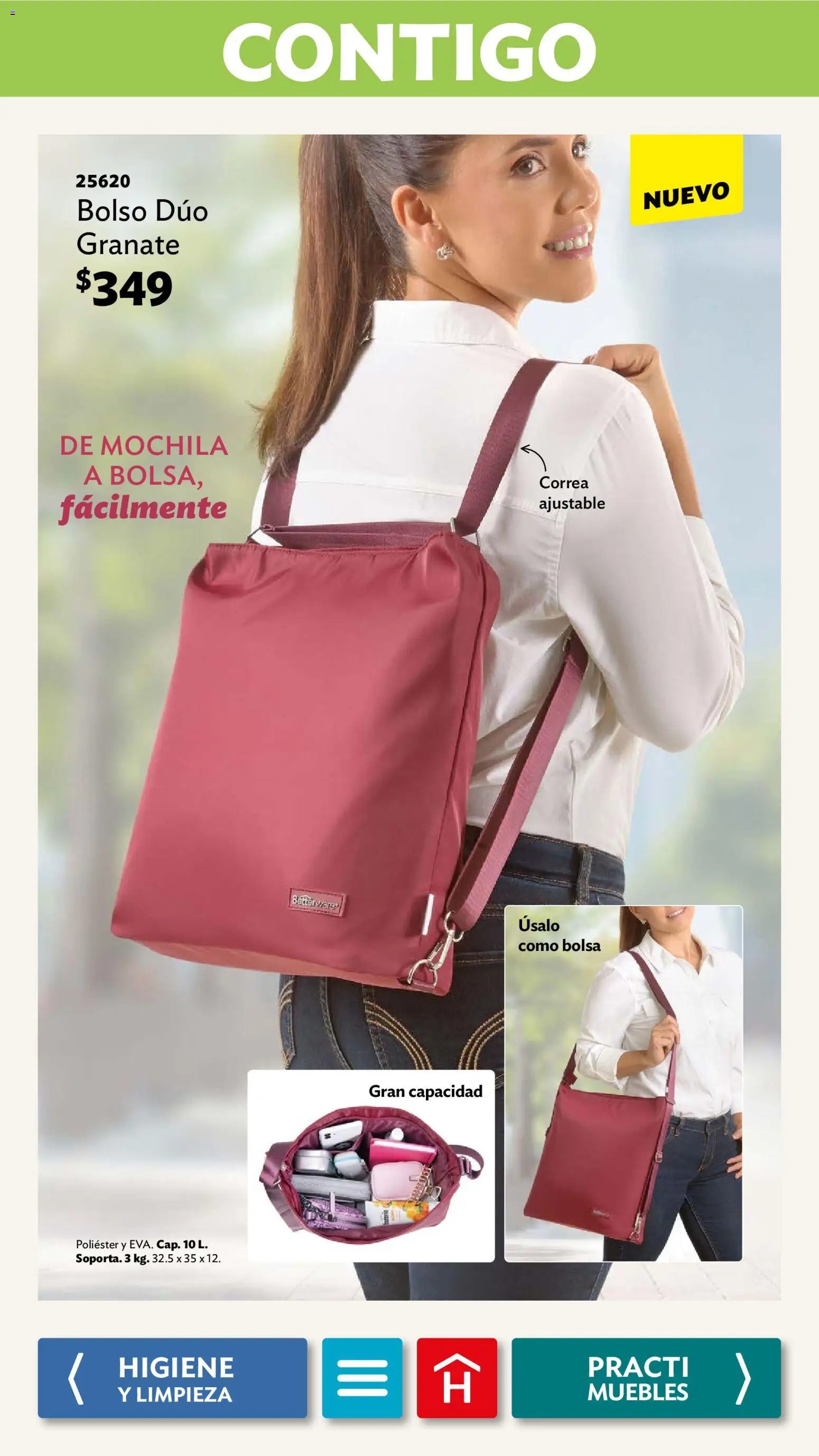 Nuevas ofertas de Betterware válidas en toda la República Mexicana desde el 03.11.2025. ¡Encuentra las mejores ofertas en Betterware campaña 11 2025! | Página: 113 | Productos: Bolsa, Bolso, Mochila