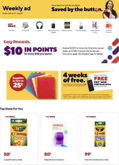 Preview of Staples weekly ads valid from 27.07.2025