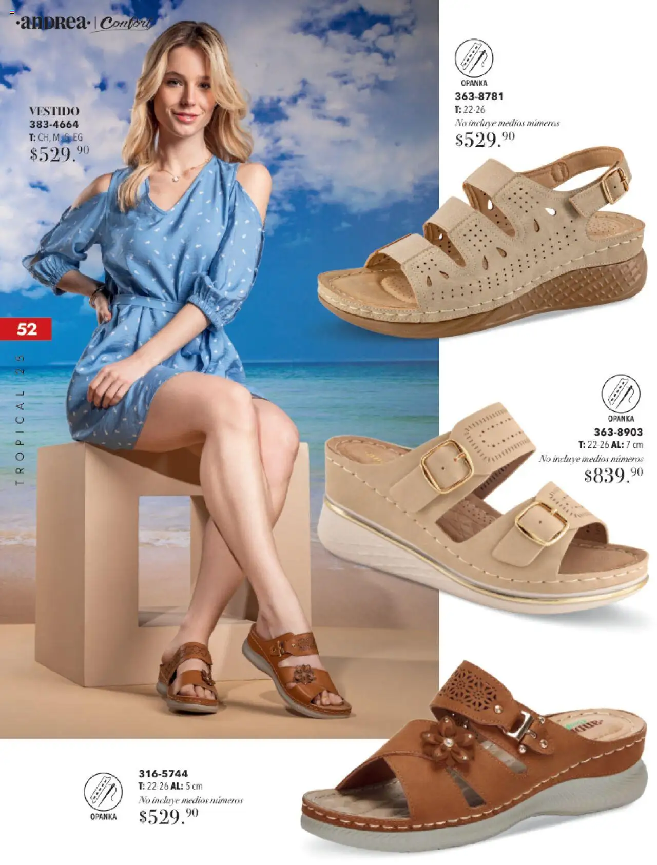 Nuevas ofertas de Andrea válidas en toda la República Mexicana desde el 17.08.2025. ¡Encuentra las mejores ofertas en Andrea - Catálogo Tropical Otoño / Invierno! | Página: 52 | Productos: Vestido