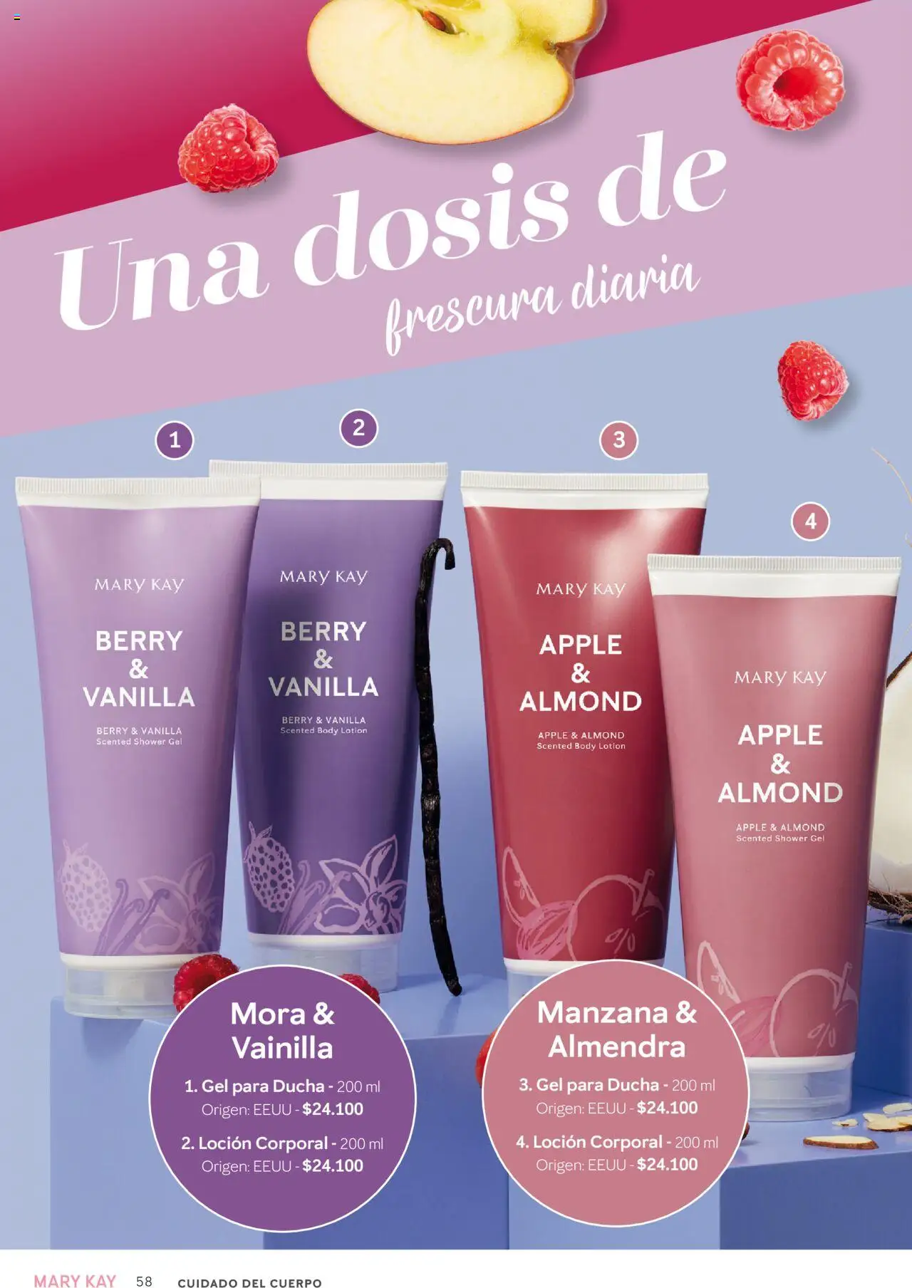 Mary Kay catálogo │ válido desde el 04.04.2025 | Página: 58 | Productos: Body, Ducha, Loción, Manzana