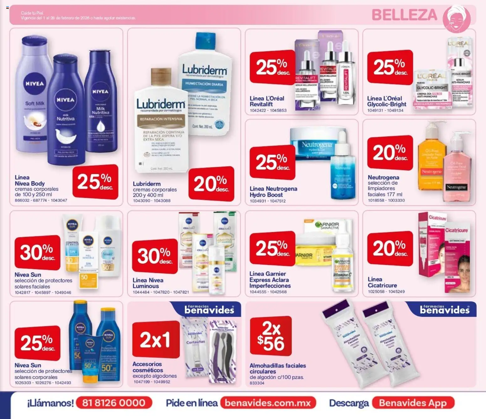 Nuevas ofertas de Farmacia Benavides válidas en toda la República Mexicana desde el 01.01.2026. ¡Encuentra las mejores ofertas en Farmacia Benavides catálogo! | Página: 19