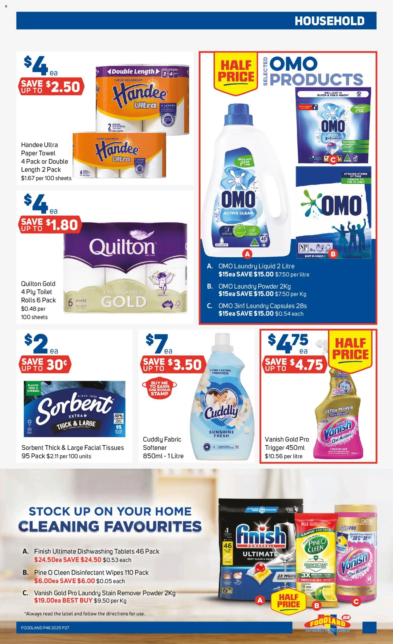 Foodland catalogue - valid from 12.11.2025 | Page: 27 | Products: Household, Powder, Lemon, Laundry