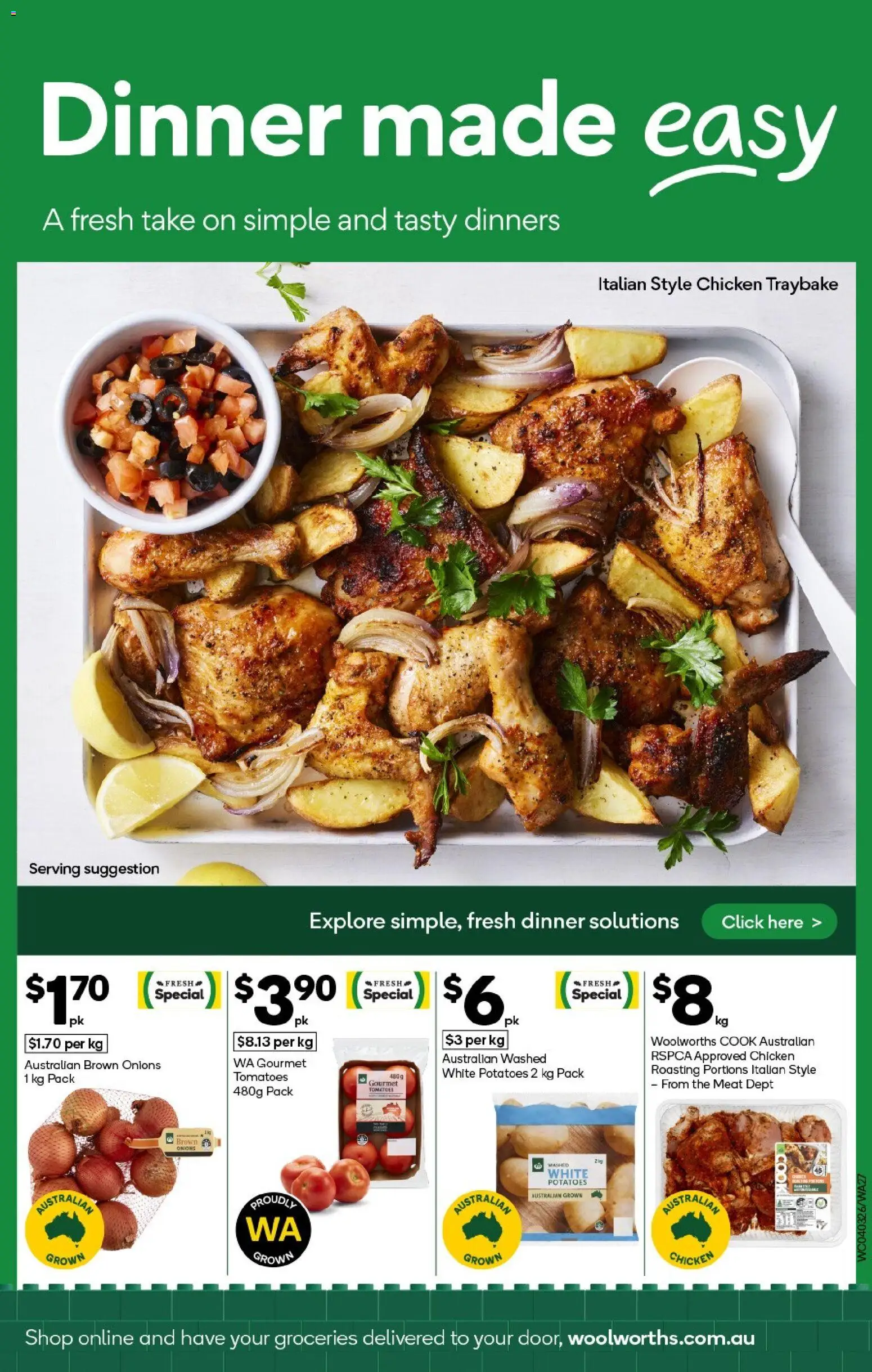 Woolworths catalogue - valid from 04.03.2026 | Page: 27 | Products: Tomatoes, Meat, Potatoes, Onions