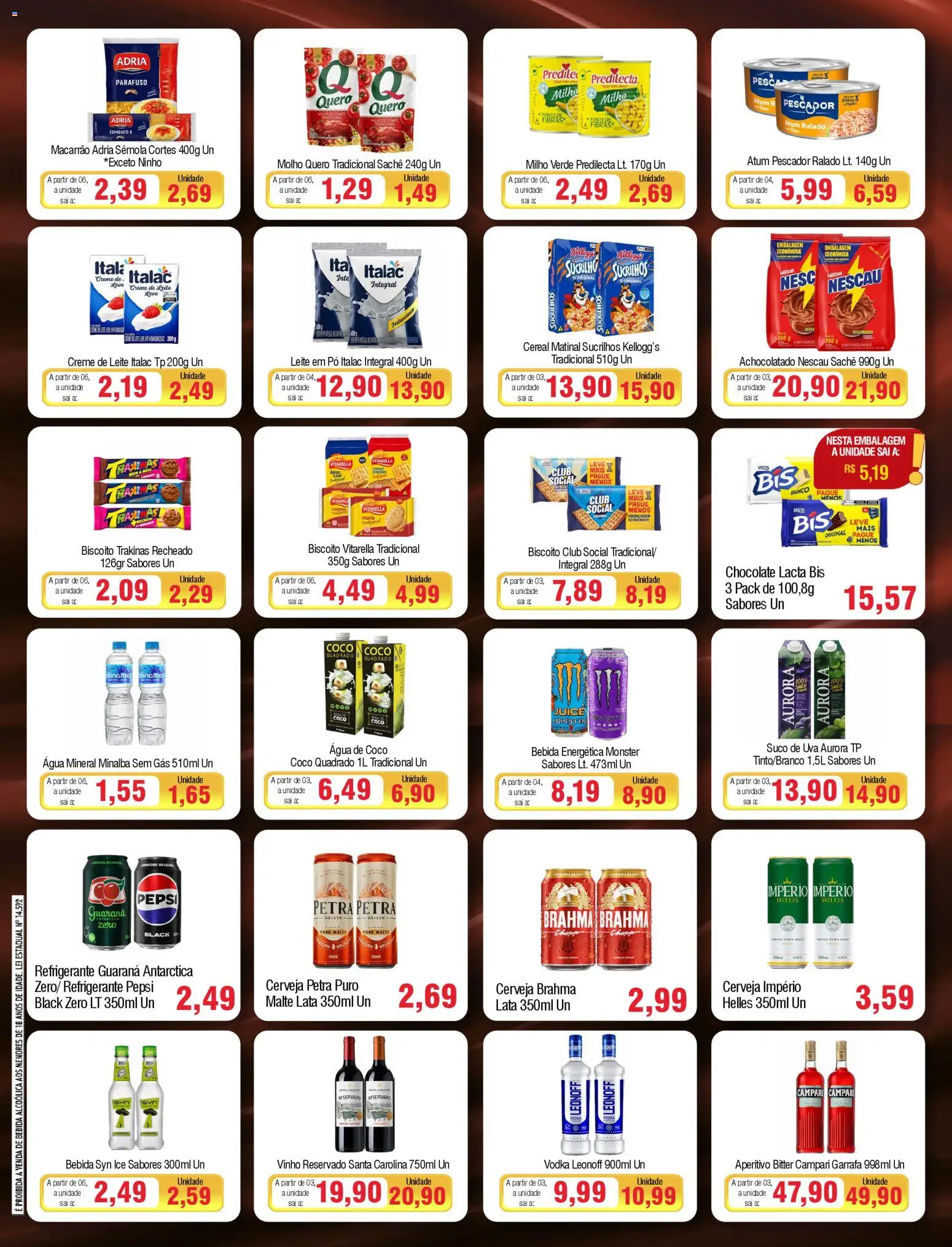 Spani Atacadista Folheto - válido de 03.03.2026 | Página: 3 | Produtos: Saia, Vodka, Creme de leite, Campari