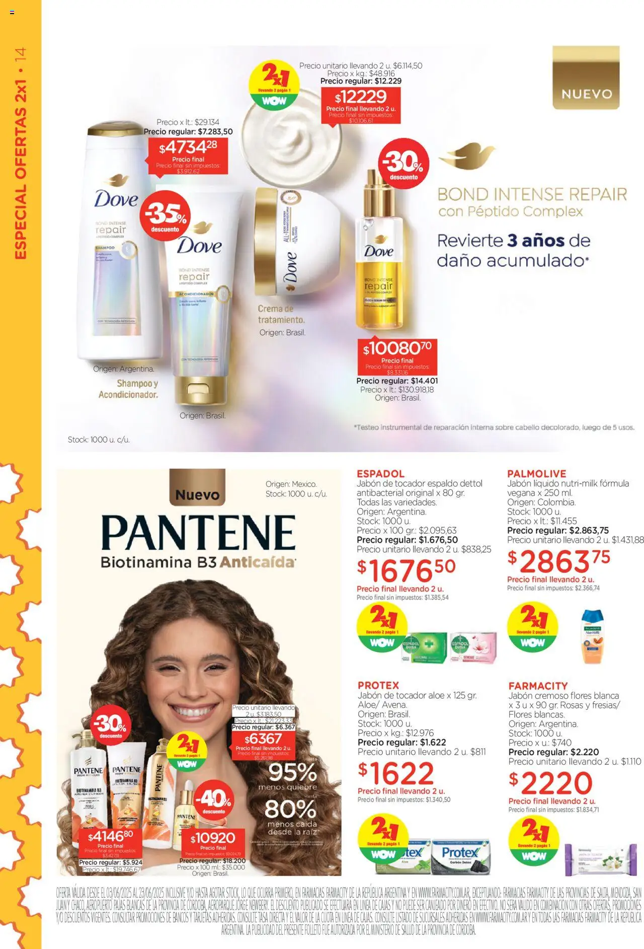 Farmacity catálogo │ válido desde el 03.06.2025 | Página: 14 | Productos: Sobre, Jabón líquido, Jabón, Crema