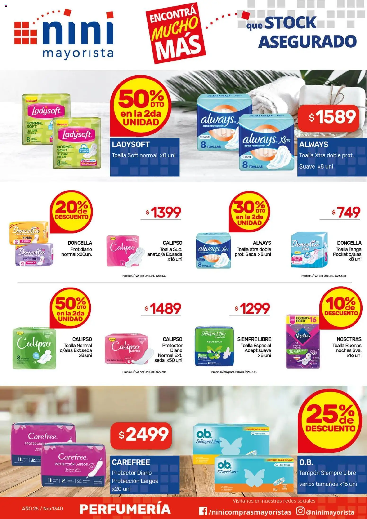 NINI Mayorista ofertas │ válido desde el 30.03.2026 | Página: 6 | Productos: Toalla, Toallas, Protectores diarios