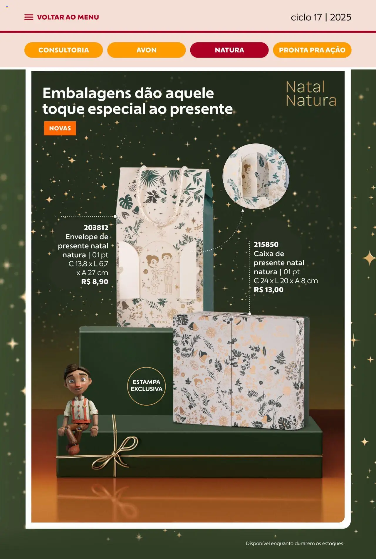 Avon Folheto - válido de 07.10.2025 | Página: 64 | Produtos: Caixa, Envelope