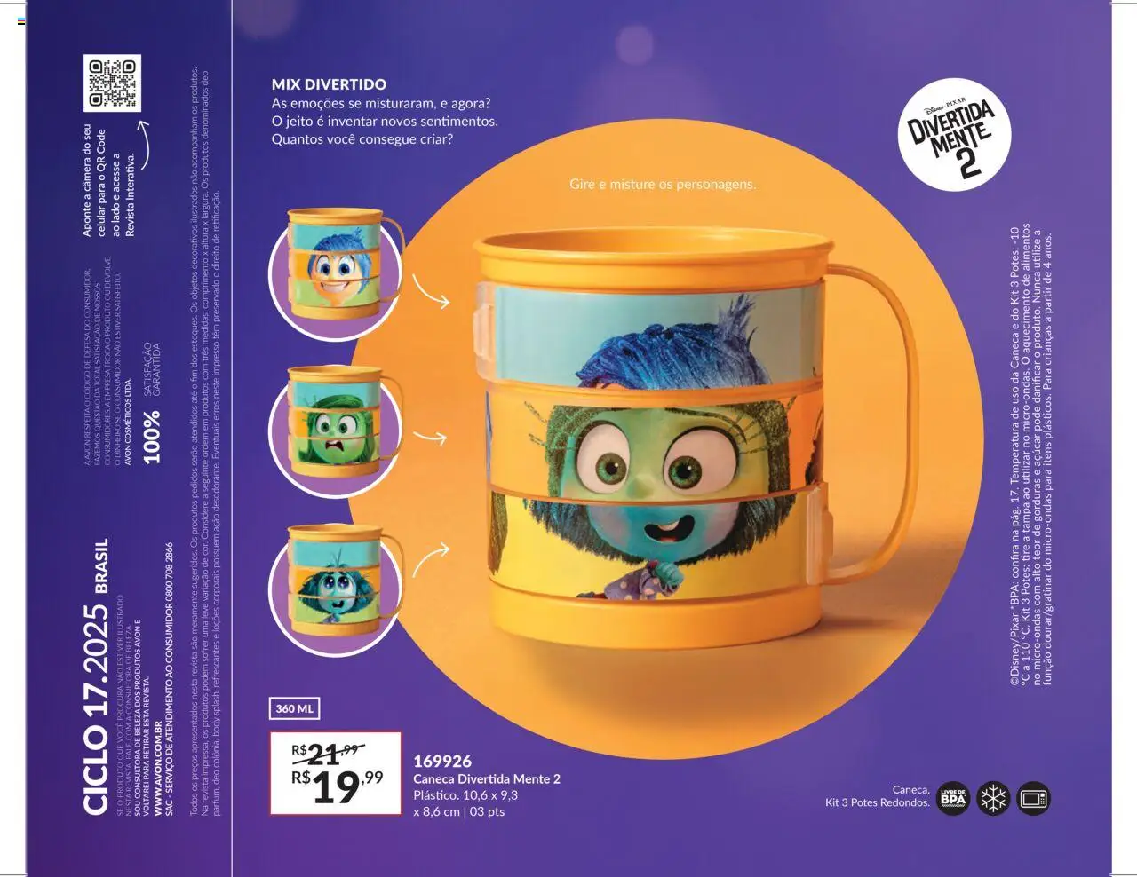 Avon Folheto - válido de 07.10.2025 | Página: 74 | Produtos: Caneca, Microondas, Potes, Câmera