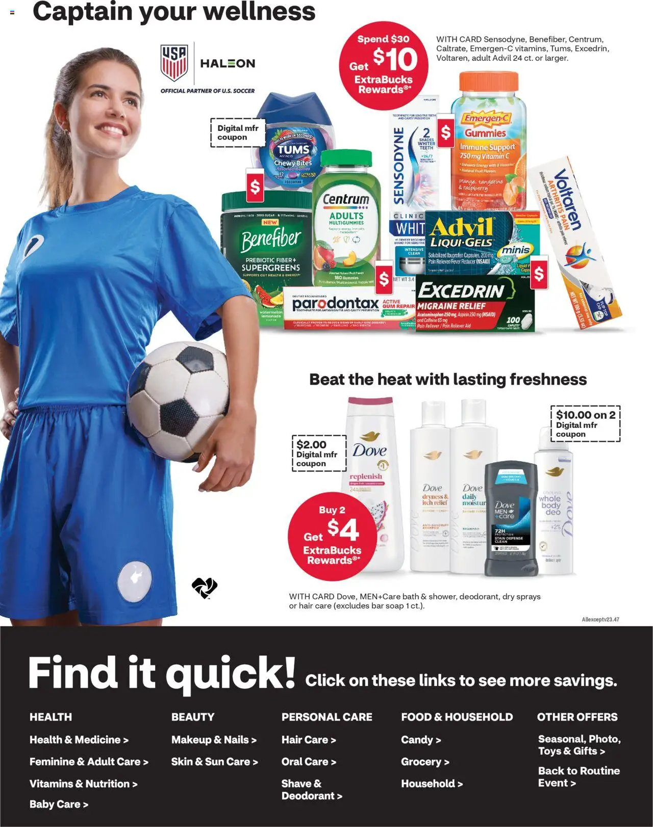 CVS Pharmacy Weekly Ad - PA - valid from 03.08.2025 | Page: 5 | Products: Bath, Soap, Deodorant, Sugar