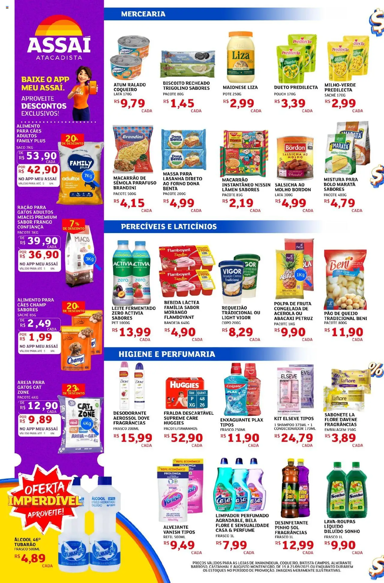 Assaí Atacadista Folheto - válido de 19.09.2025 | Página: 2 | Produtos: Forno, Salsicha, Bebida, Acerola