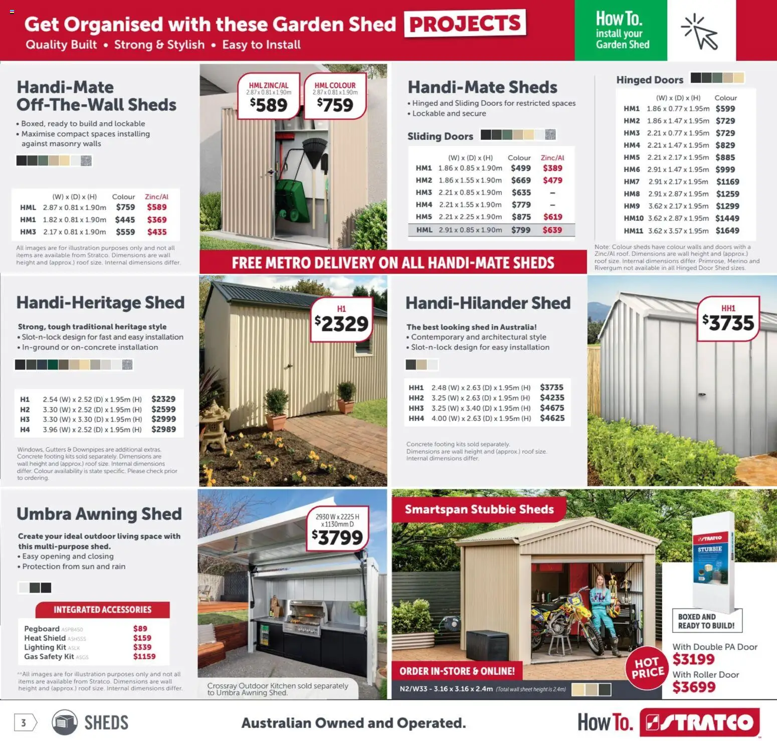 Stratco catalogue - valid from 12.12.2025 | Page: 3 | Products: Kits, Shed, Accessories, Multipurpose