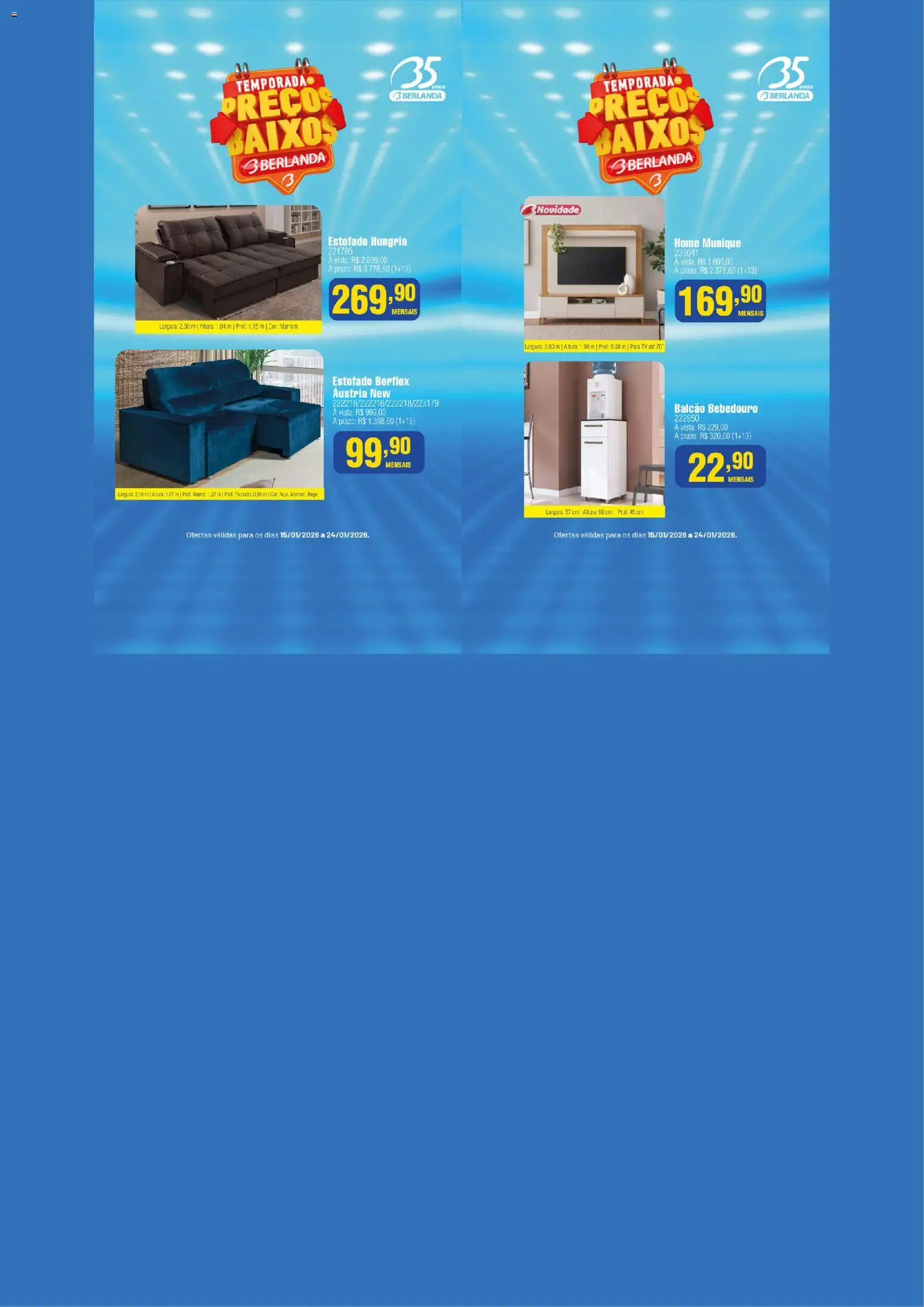 Berlanda Folheto - válido de 15.01.2026 | Página: 14 | Produtos: Bebedouro, Tv