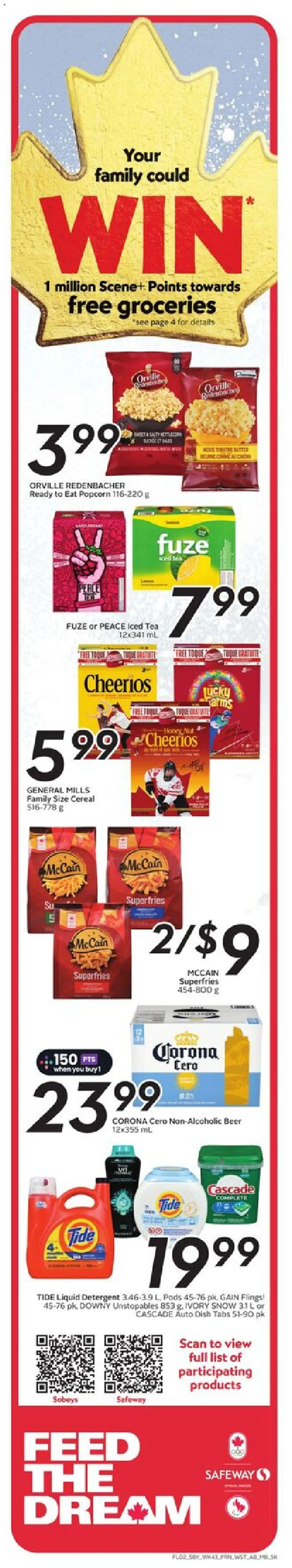 Sobeys flyer valid from 19.02.2026 | Page: 3 | Products: Tea, Detergent, Beer