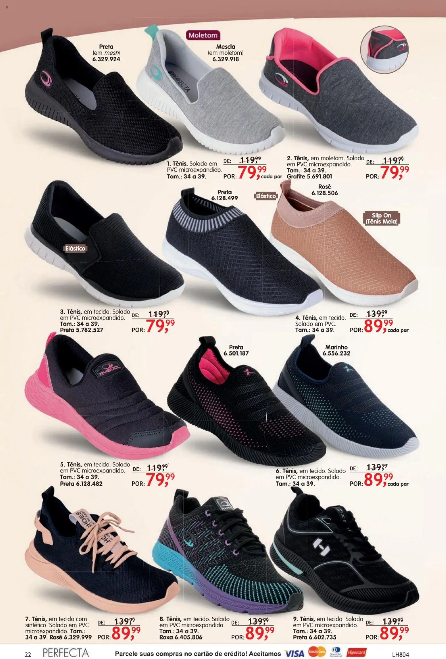 Quatro Estações Folheto - válido de 01.04.2026 | Página: 22 | Produtos: Moletom, Tecido, Tênis