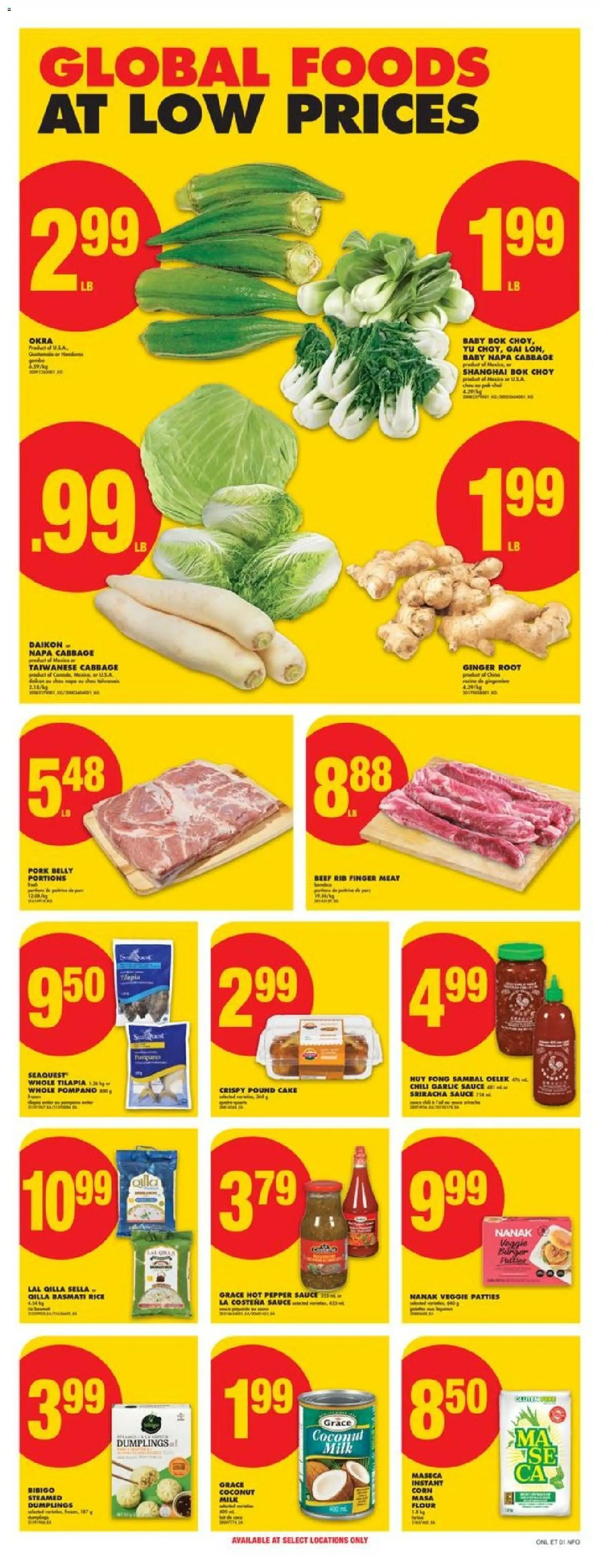No Frills flyer valid from 27.11.2025 | Page: 14 | Products: Rice, Fish, Milk, Pork