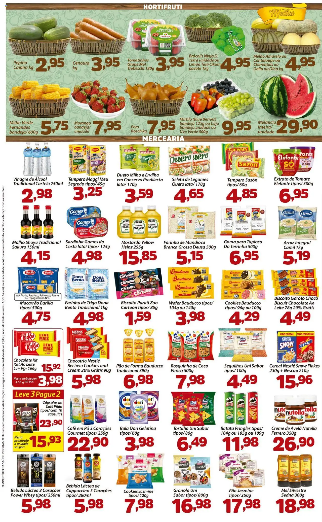 Confiança Folheto - válido de 30.09.2025 | Página: 2 | Produtos: Chocolate, Macarrão, Cenoura, Brócolis