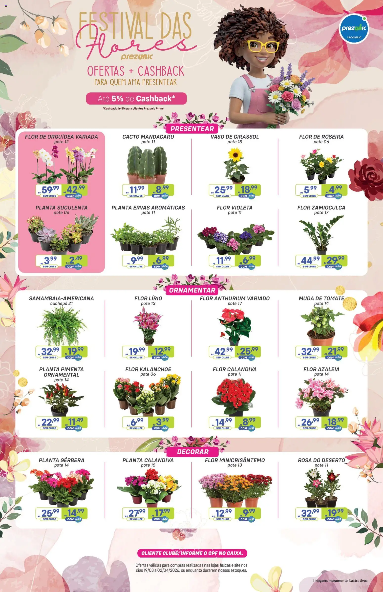 Prezunic Folheto - válido de 19.03.2026 | Página: 1 | Produtos: Pimenta, Vaso