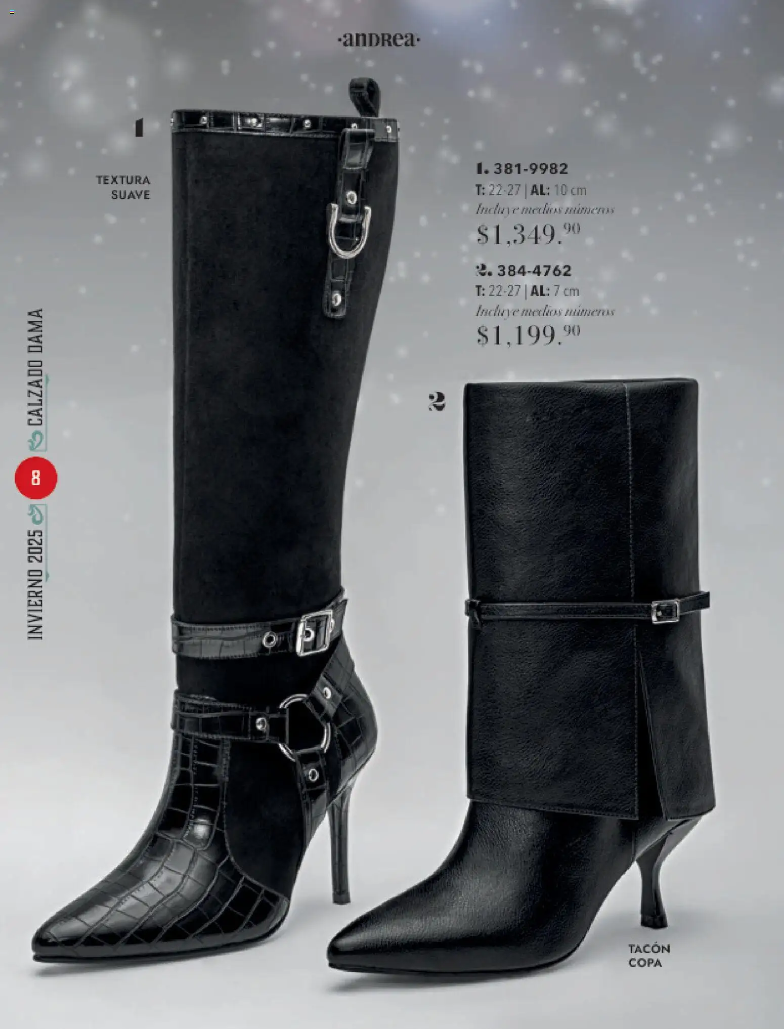 Nuevas ofertas de Andrea válidas en toda la República Mexicana desde el 26.11.2025. ¡Encuentra las mejores ofertas en Andrea catálogo Invierno! | Página: 8