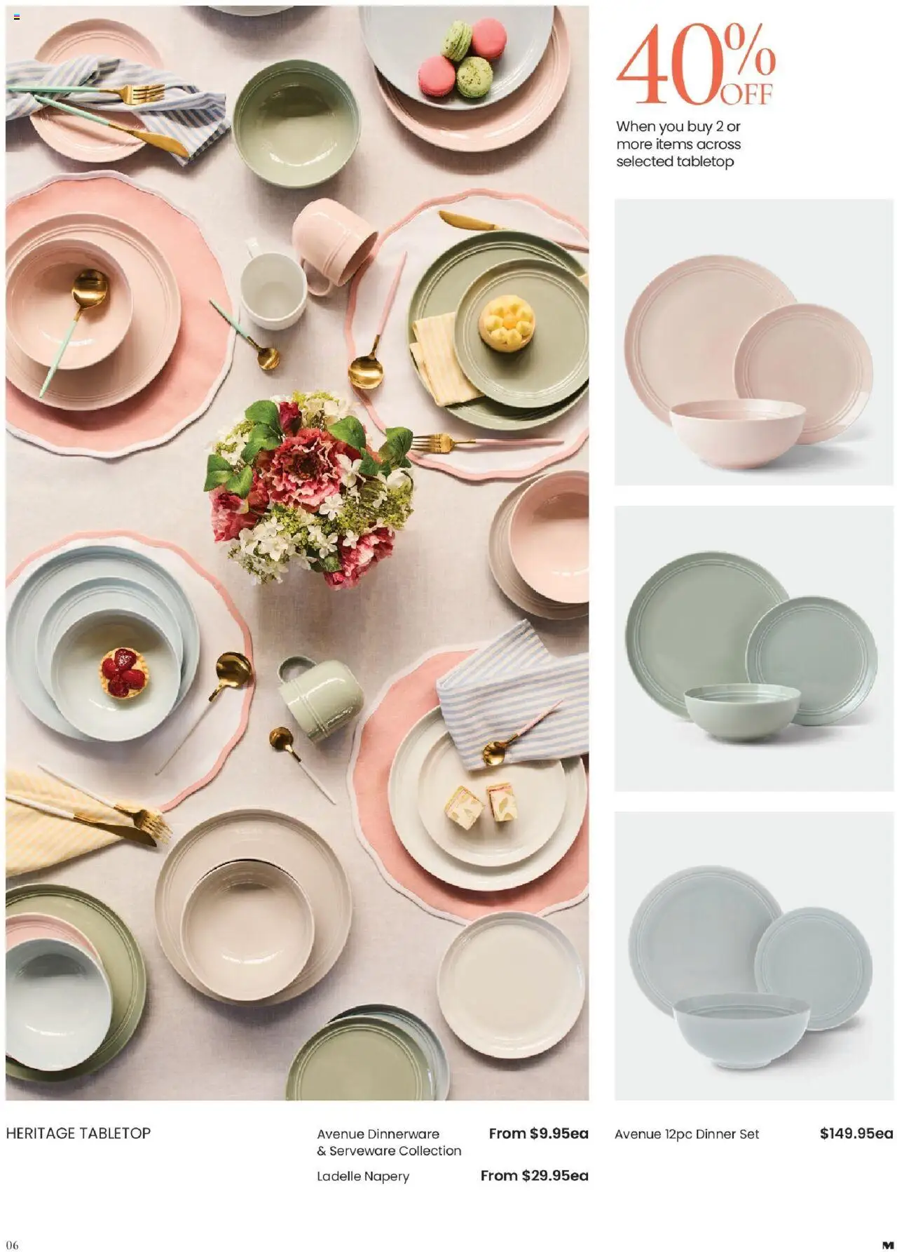 Myer catalogue - valid from 04.08.2025 | Page: 6 | Products: Dinner set