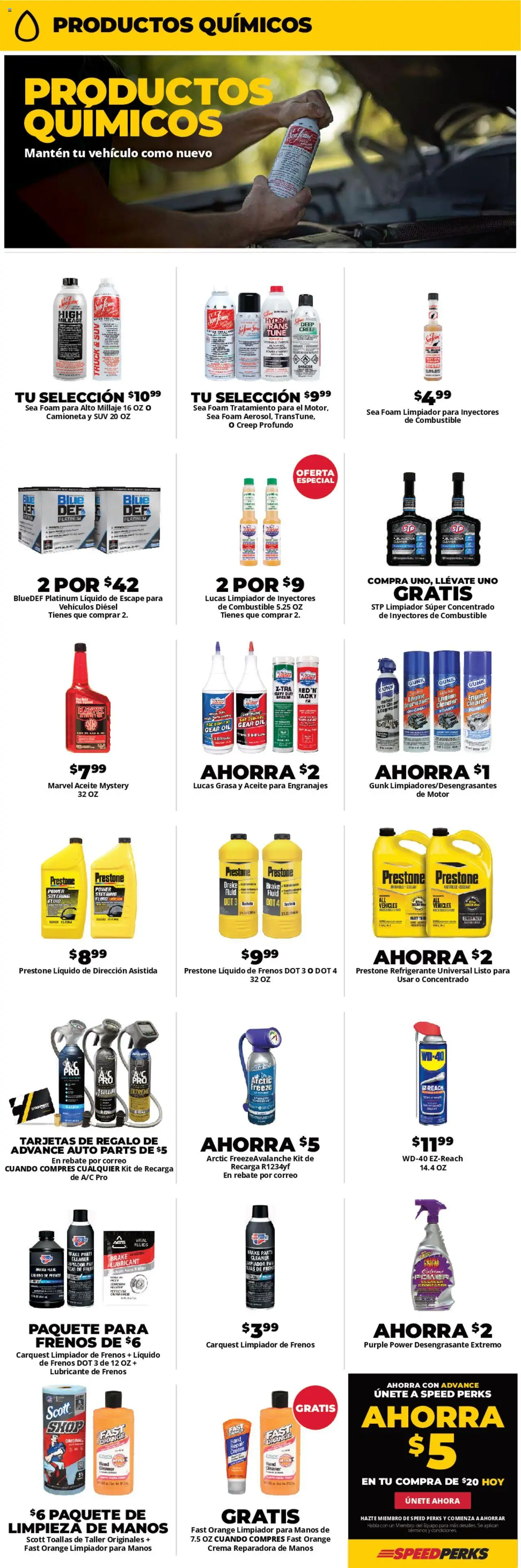Advance Auto Parts Weekly Ad - Spanish - valid from 31.07.2025 | Page: 3 | Products: Lathe, Oil, Cream, Gear Oil