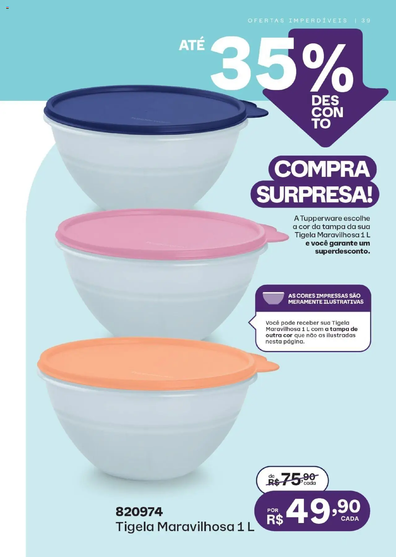 Tupperware Folheto - válido de 01.10.2025 | Página: 39 | Produtos: Tigela