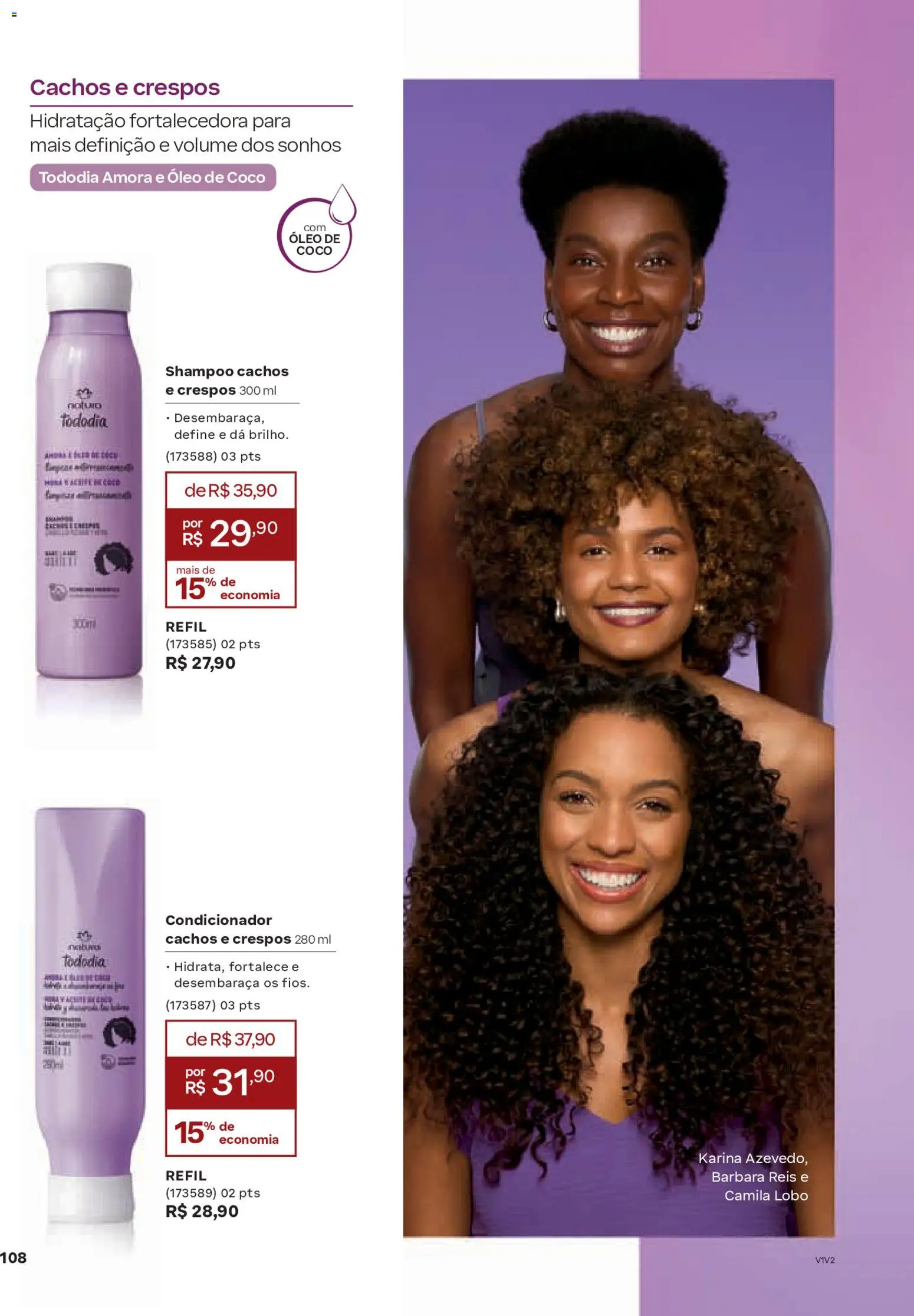 Natura Folheto - válido de 19.02.2026 | Página: 108 | Produtos: Coco, Condicionador, Óleo, Óleo de coco