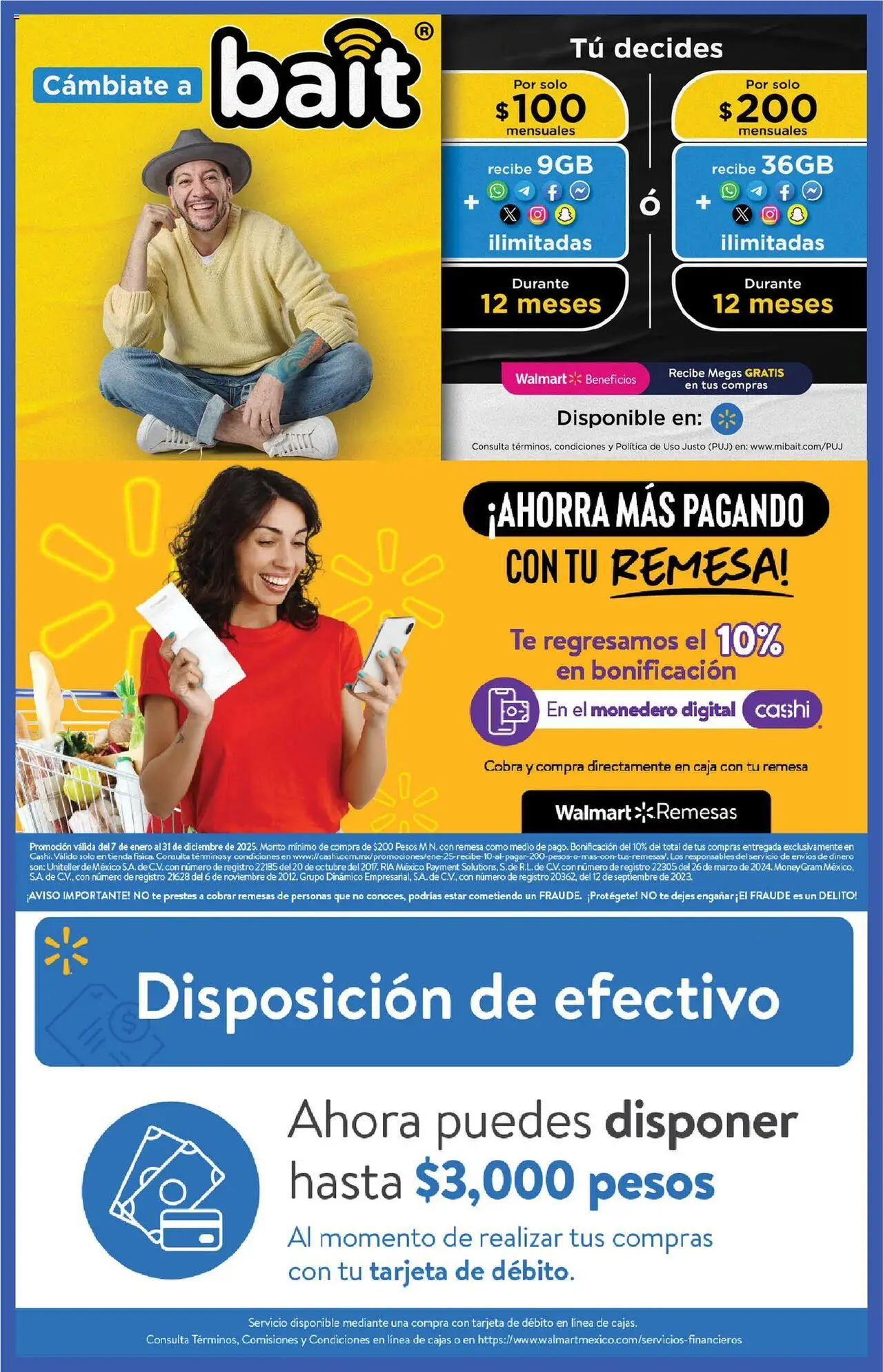 Nuevas ofertas de Walmart válidas en toda la República Mexicana desde el 14.08.2025. ¡Encuentra las mejores ofertas en Walmart - Folleto! | Página: 17 | Productos: Monedero, Té, Caja
