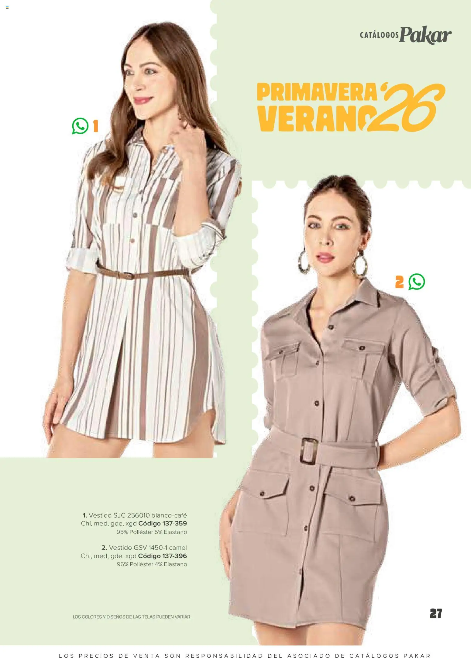 Nuevas ofertas de SC Pakar válidas en toda la República Mexicana desde el 30.01.2026. ¡Encuentra las mejores ofertas en SC Pakar catálogo Ropa! | Página: 27 | Productos: Vestido