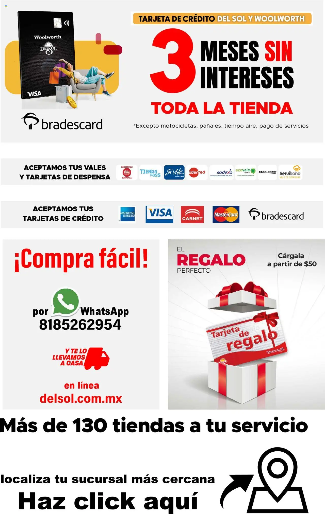 Nuevas ofertas de Del Sol y Woolworth válidas en toda la República Mexicana desde el 21.05.2025. ¡Encuentra las mejores ofertas en Del Sol y Woolworth - Catálogo Moda Papapá ! | Página: 22 | Productos: Despensa, Té