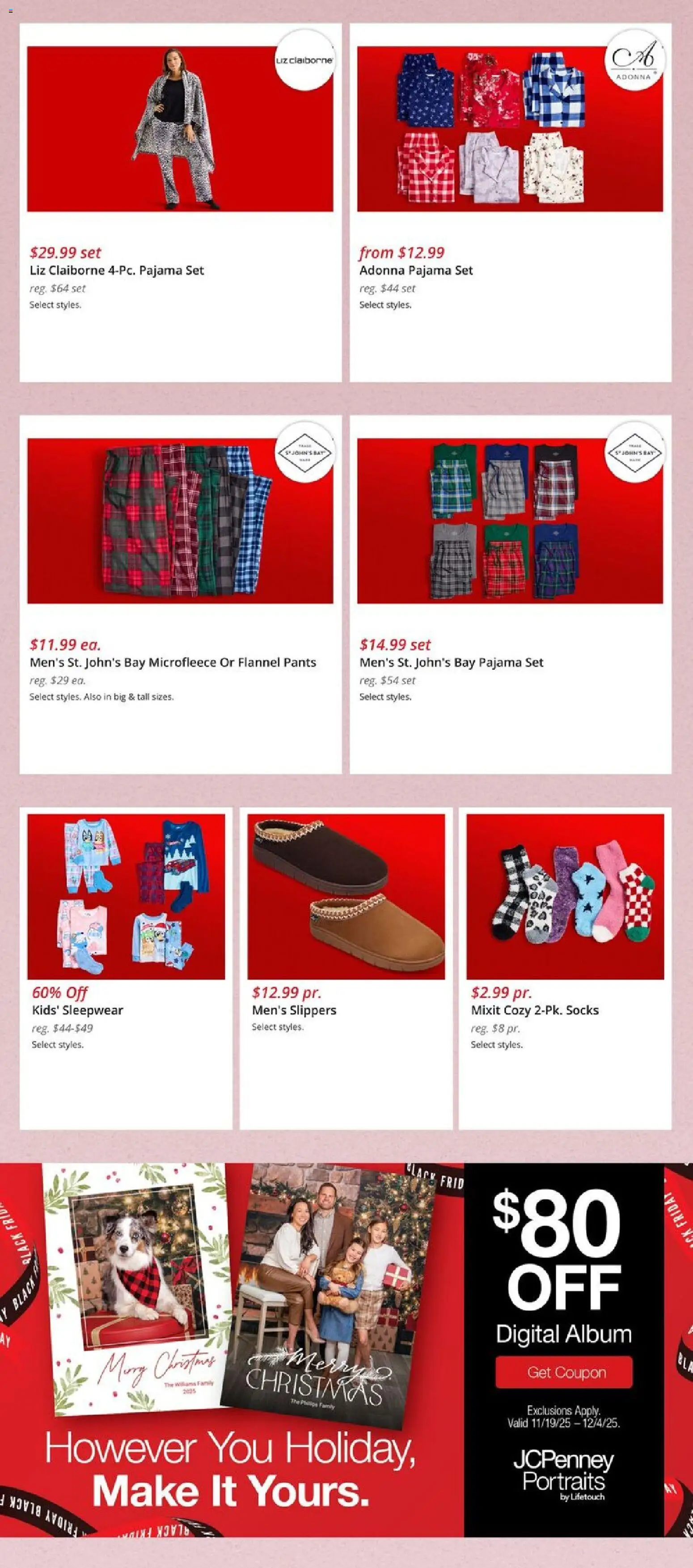 JCPenney Black Friday Deals - valid from 07.11.2025 | Page: 10 | Products: Pants, Socks, Slippers