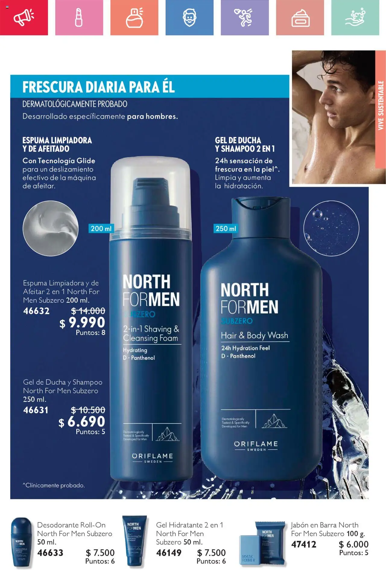 Oriflame catálogo │ válido desde el 21.06.2025 | Página: 87 | Productos: Espuma, Body, Gel de ducha, Desodorante