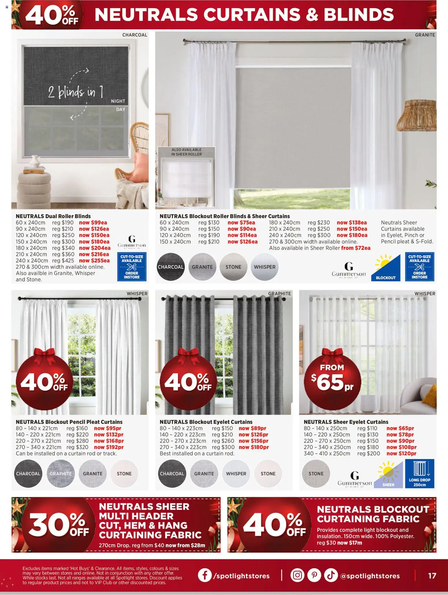 Spotlight catalogue - valid from 12.11.2025 | Page: 17 | Products: Curtain, Blinds, Light, Pencil