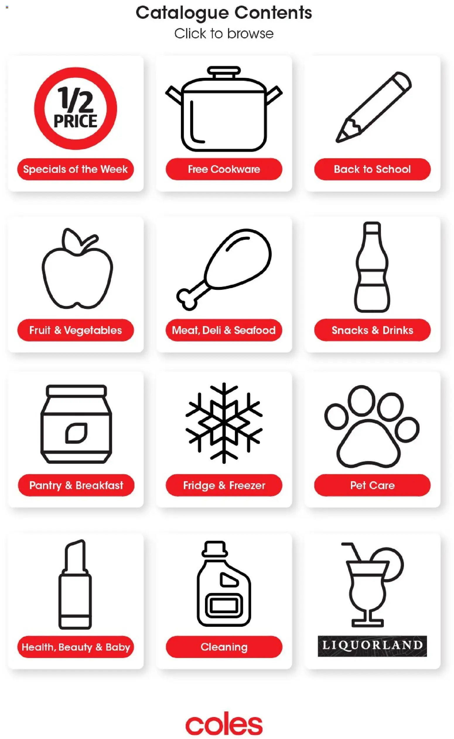 Coles catalogue - valid from 04.02.2026 | Page: 2 | Products: Cookware, Seafood, Fridge, Freezer